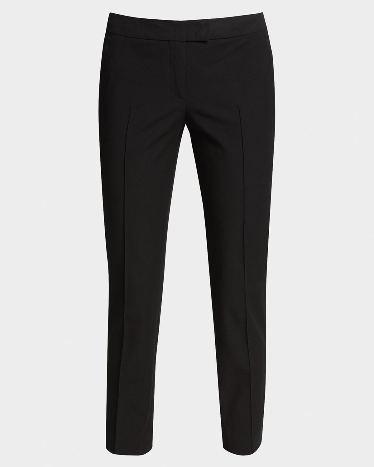 Akris punto Frankie Straight-Leg Cotton-Stretch Cropped Pants