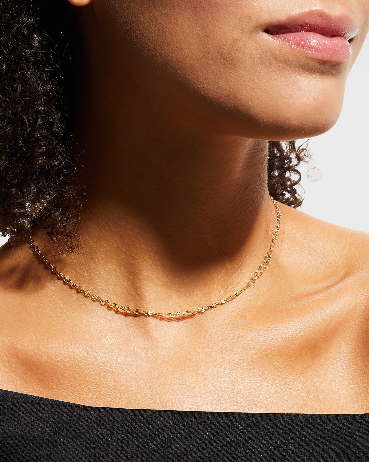 LANA 14K Gold Blake Two-Strand Choker Chain Necklace