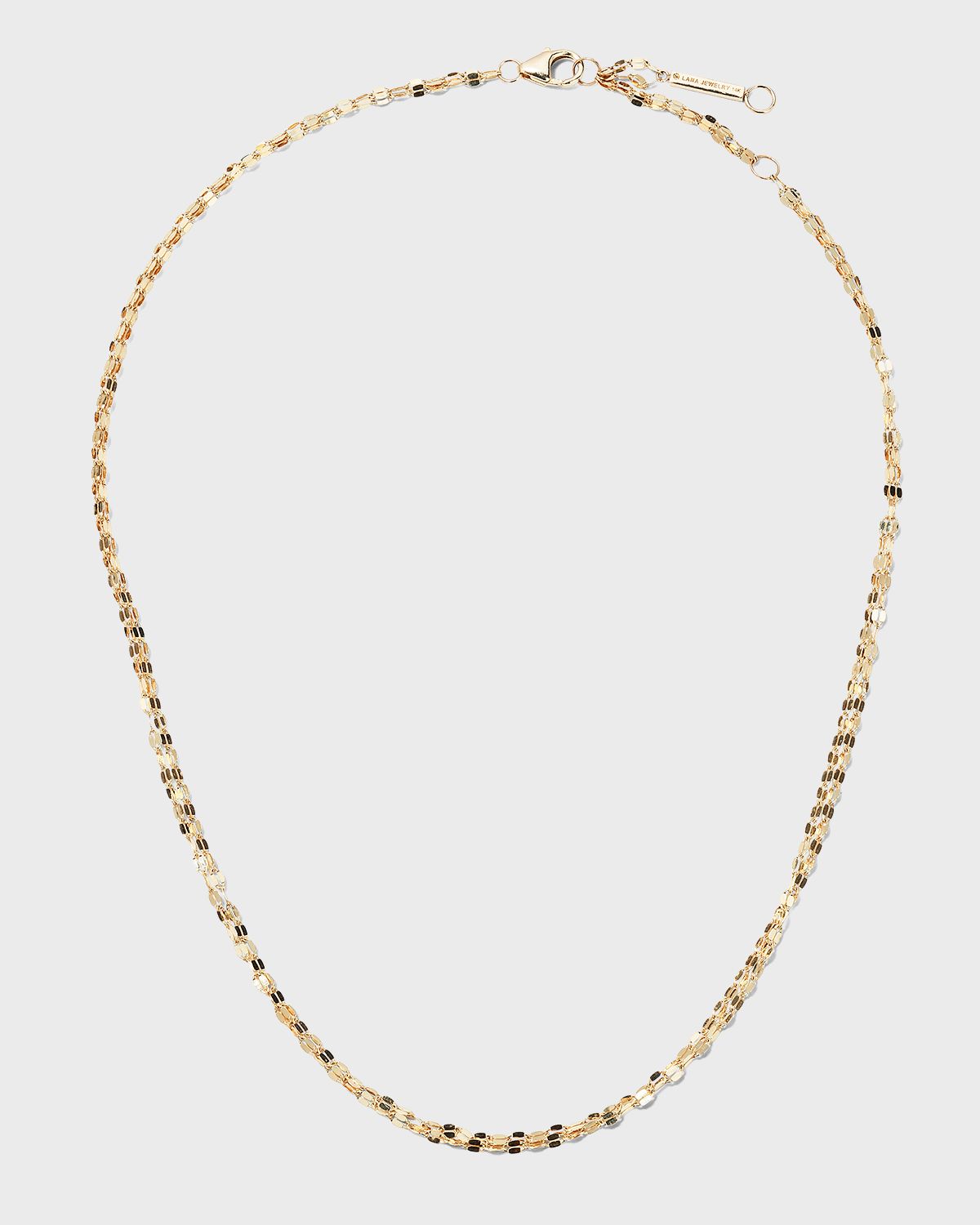 LANA 14K Gold Blake Two-Strand Choker Chain Necklace