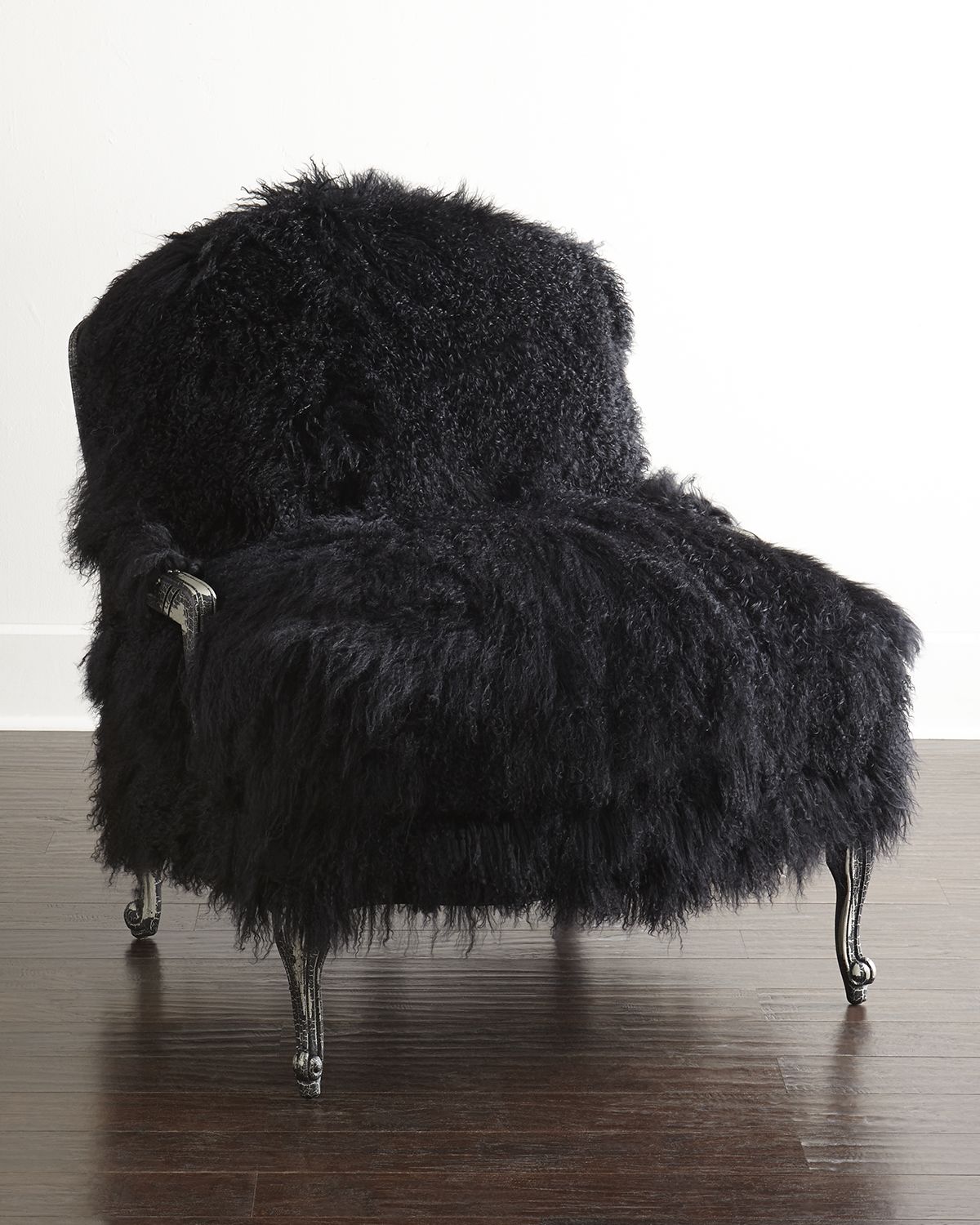 Old Hickory Tannery Worthen Noir Sheepskin Chair | Thumbnail 4 Old Hickory Tannery Worthen Noir Sheepskin Chair | Thumbnail 4