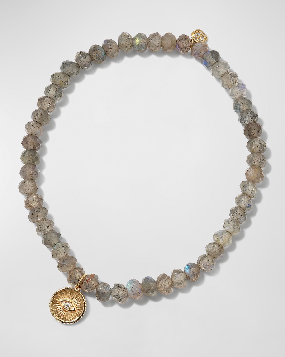 Sydney Evan Sapphire & Turquoise Evil Eye Chain Bracelet