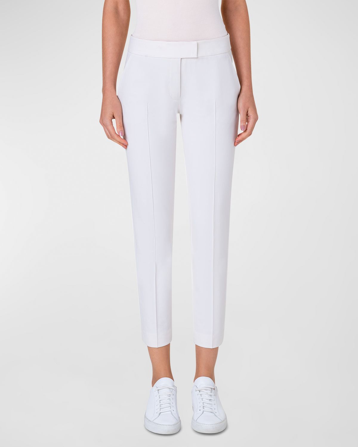 Akris punto Frankie Stretch-Cotton Pants