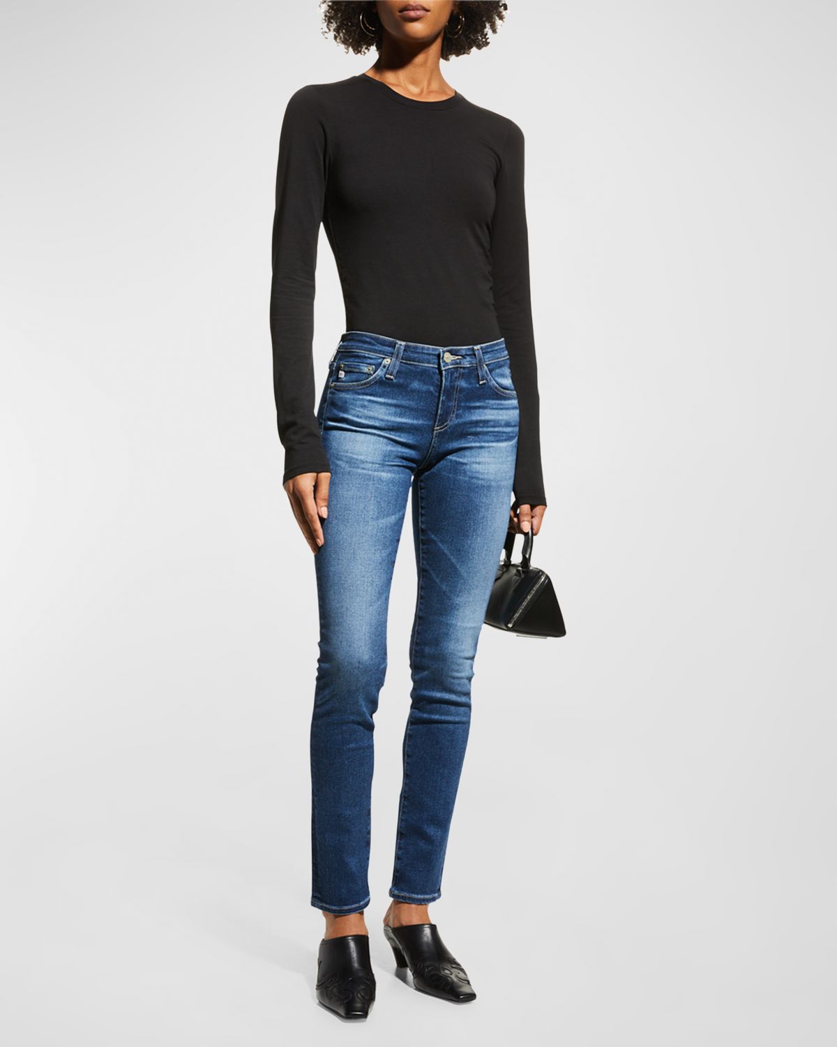 AG Jeans Prima Mid-Rise Cigarette Jeans