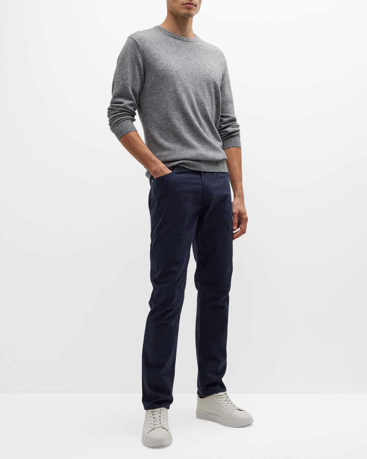 AG Jeans Everett Slim-Straight Twill Pants