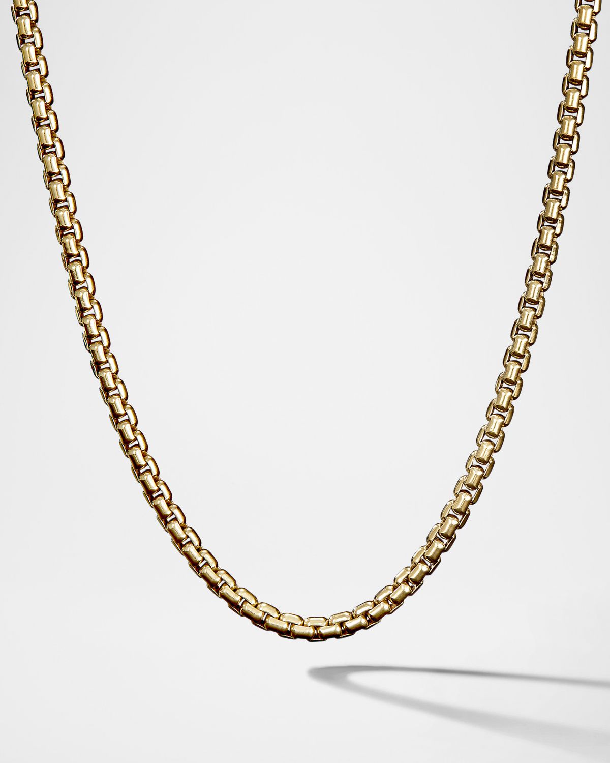 David Yurman Men 's Box Chain Necklace in 18K Gold