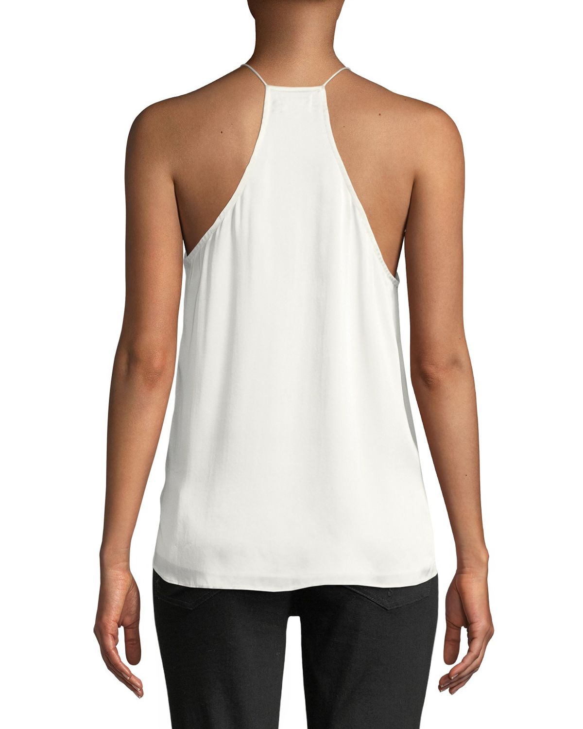 Cami NYC The Racer Silk Charmeuse Camisole w/ Lace