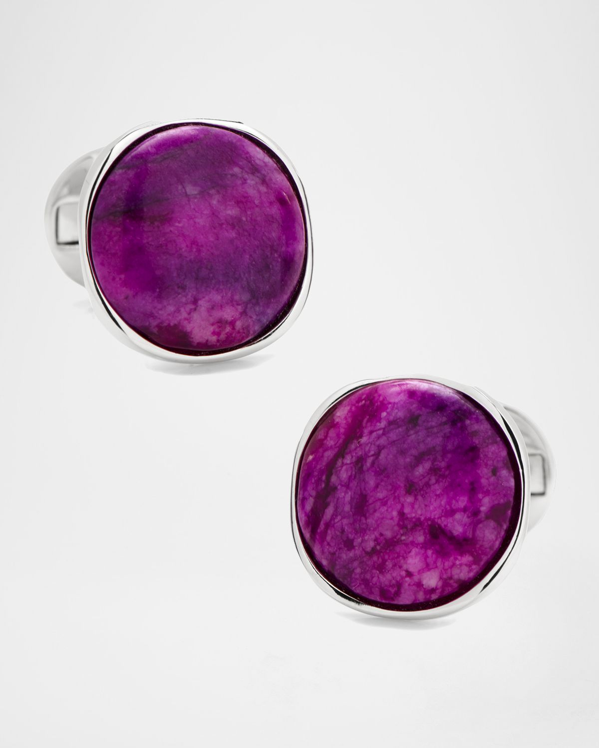 Cufflinks Inc. Sugilite Nebula Sterling Silver Cuff Links