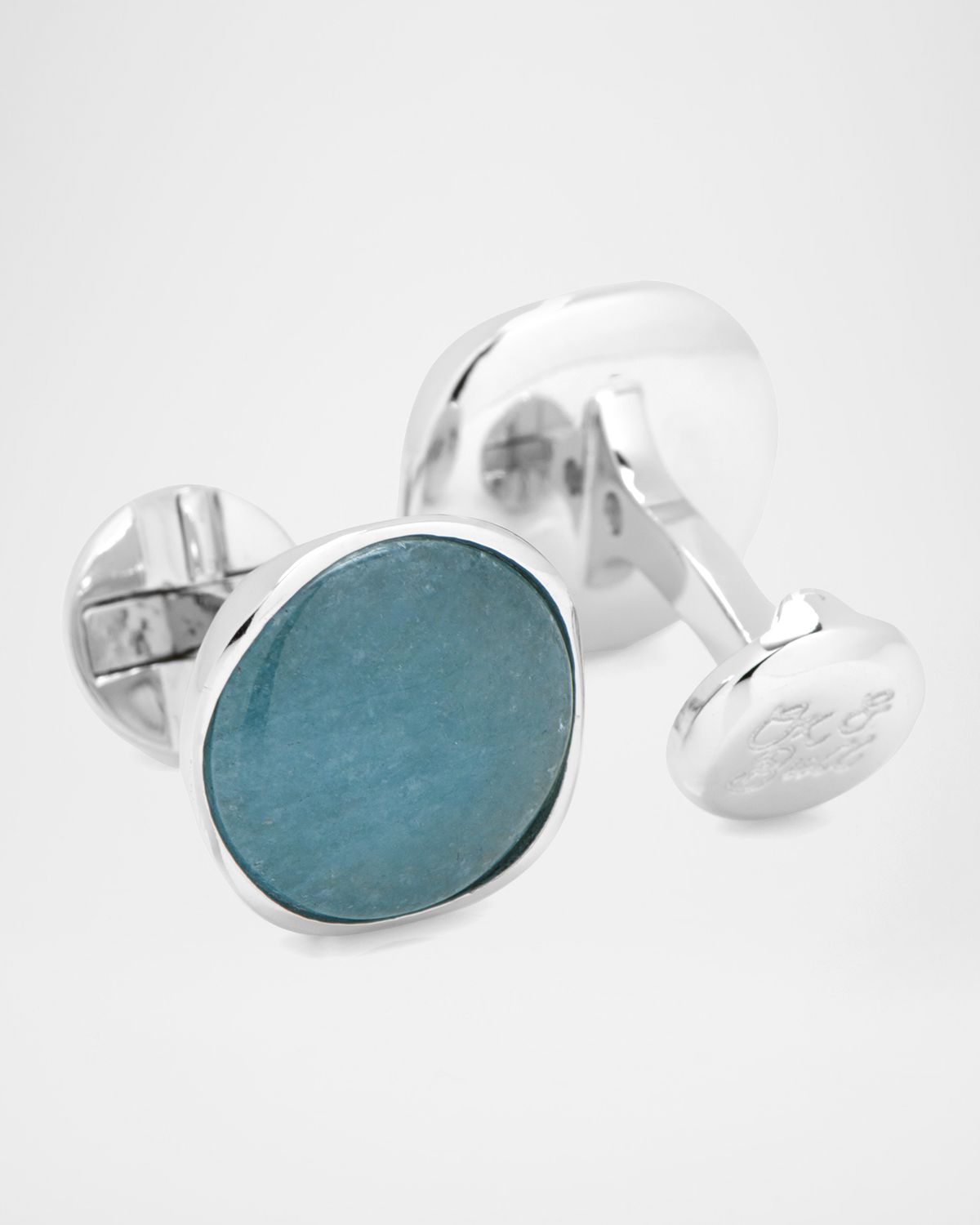 Cufflinks Inc. Aquamarine Jade & Sterling Silver Cufflinks