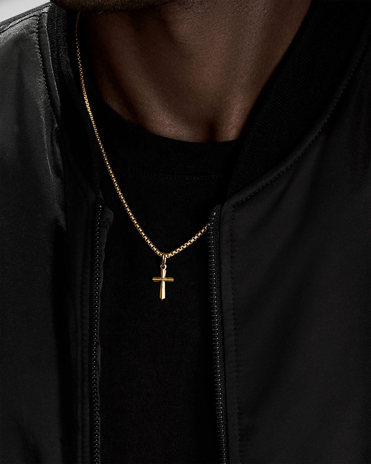 David Yurman Men 's Roman Cross Pendant in 18K Gold, 19mm