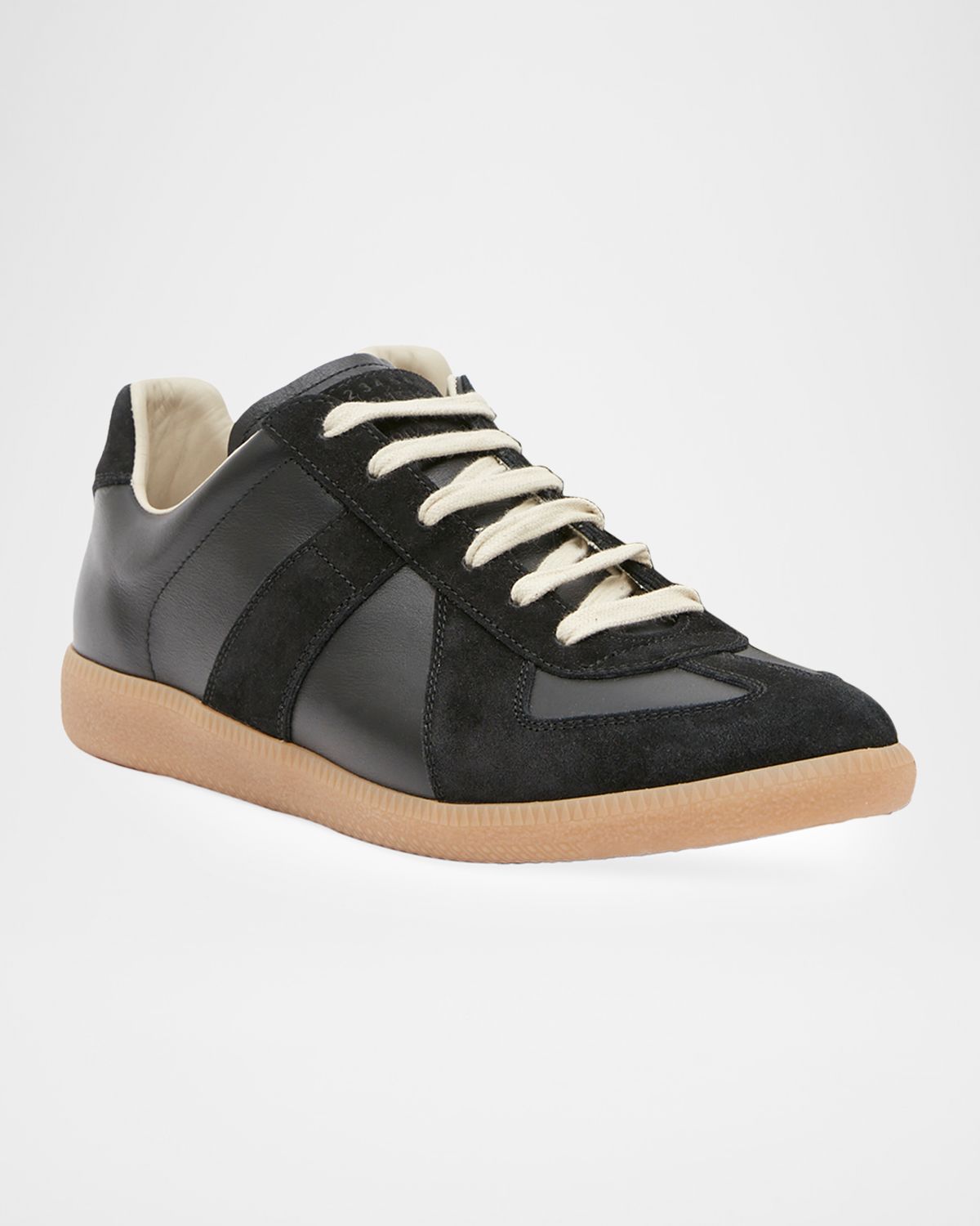 Maison Margiela Men 's Replica Leather Low-Top Sneakers | Thumbnail 6 Maison Margiela Men 's Replica Leather Low-Top Sneakers | Thumbnail 6