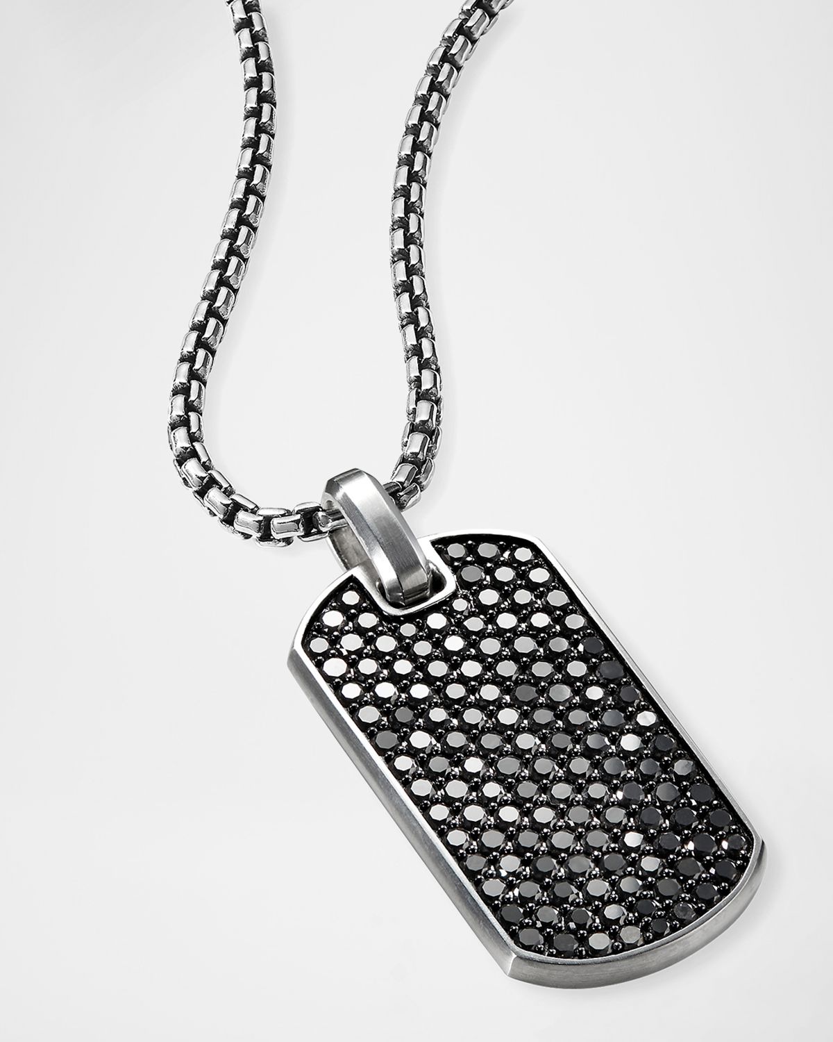 David Yurman Men 's Streamline Tag Pendant in Silver, 35mm
