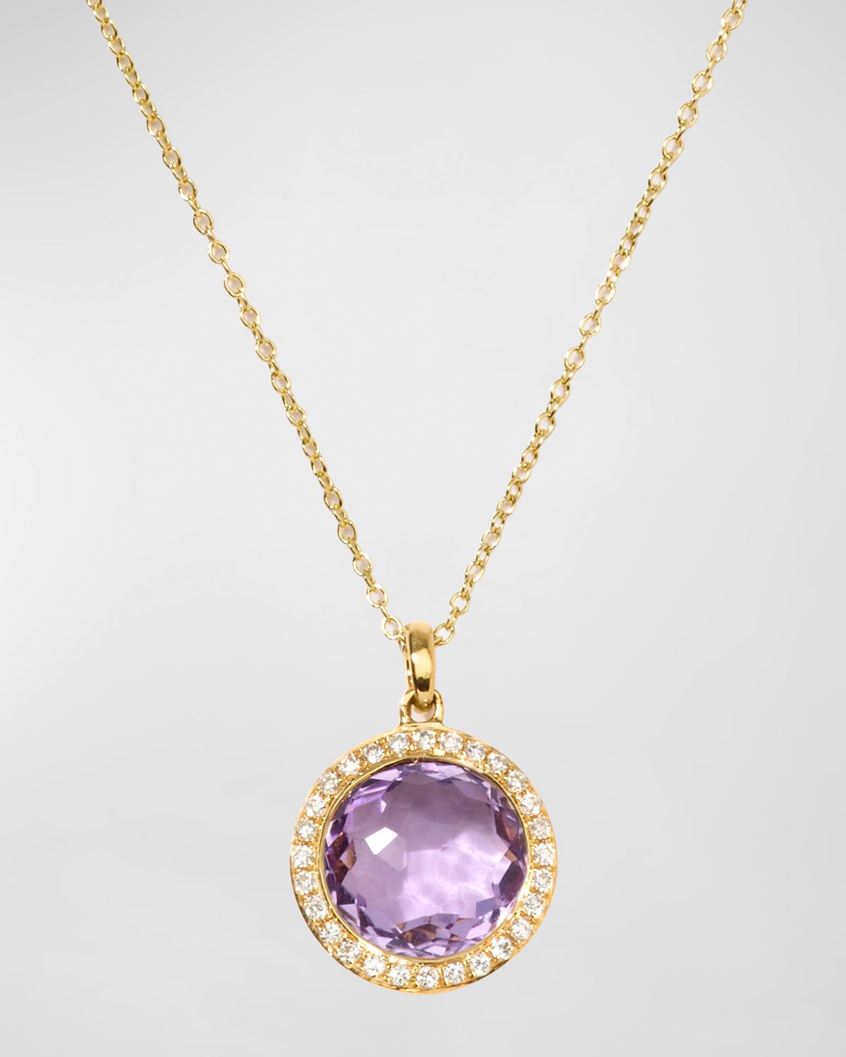 Ippolita Small Pendant Necklace in 18K Gold with Diamonds