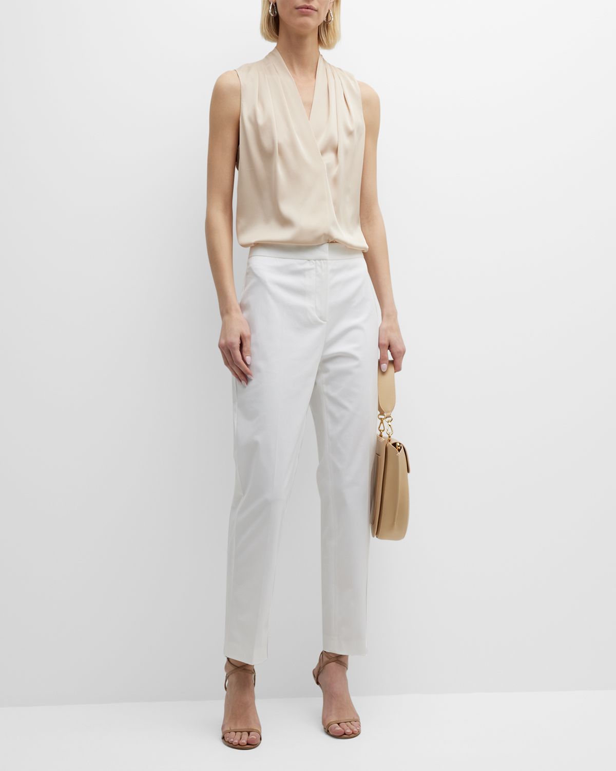 Kobi Halperin Mila Silk-Stretch Sleeveless Top