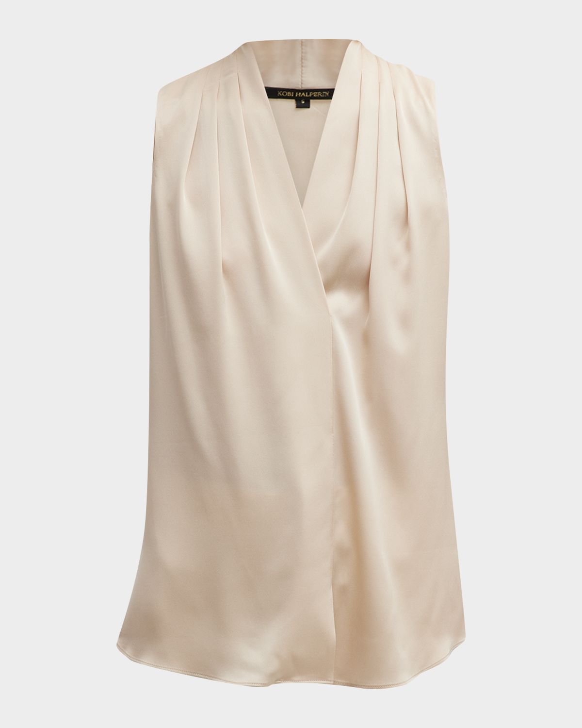 Kobi Halperin Mila Silk-Stretch Sleeveless Top