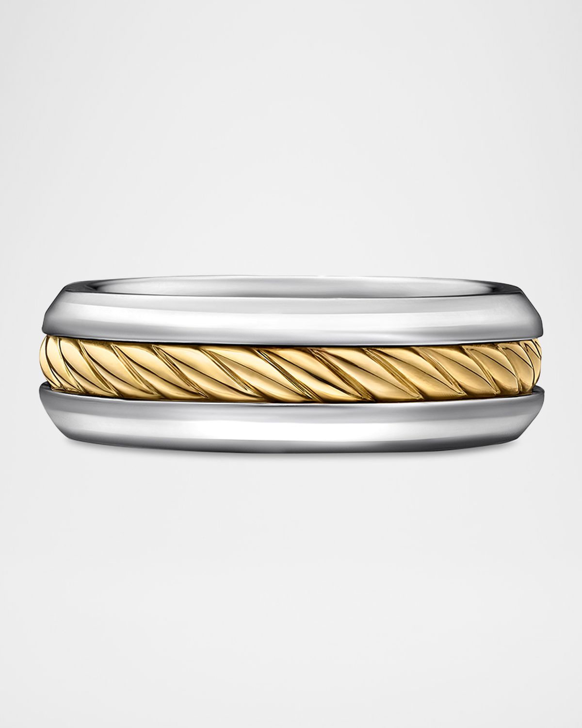 David Yurman 8mm Men 's Cable Ring in Silver