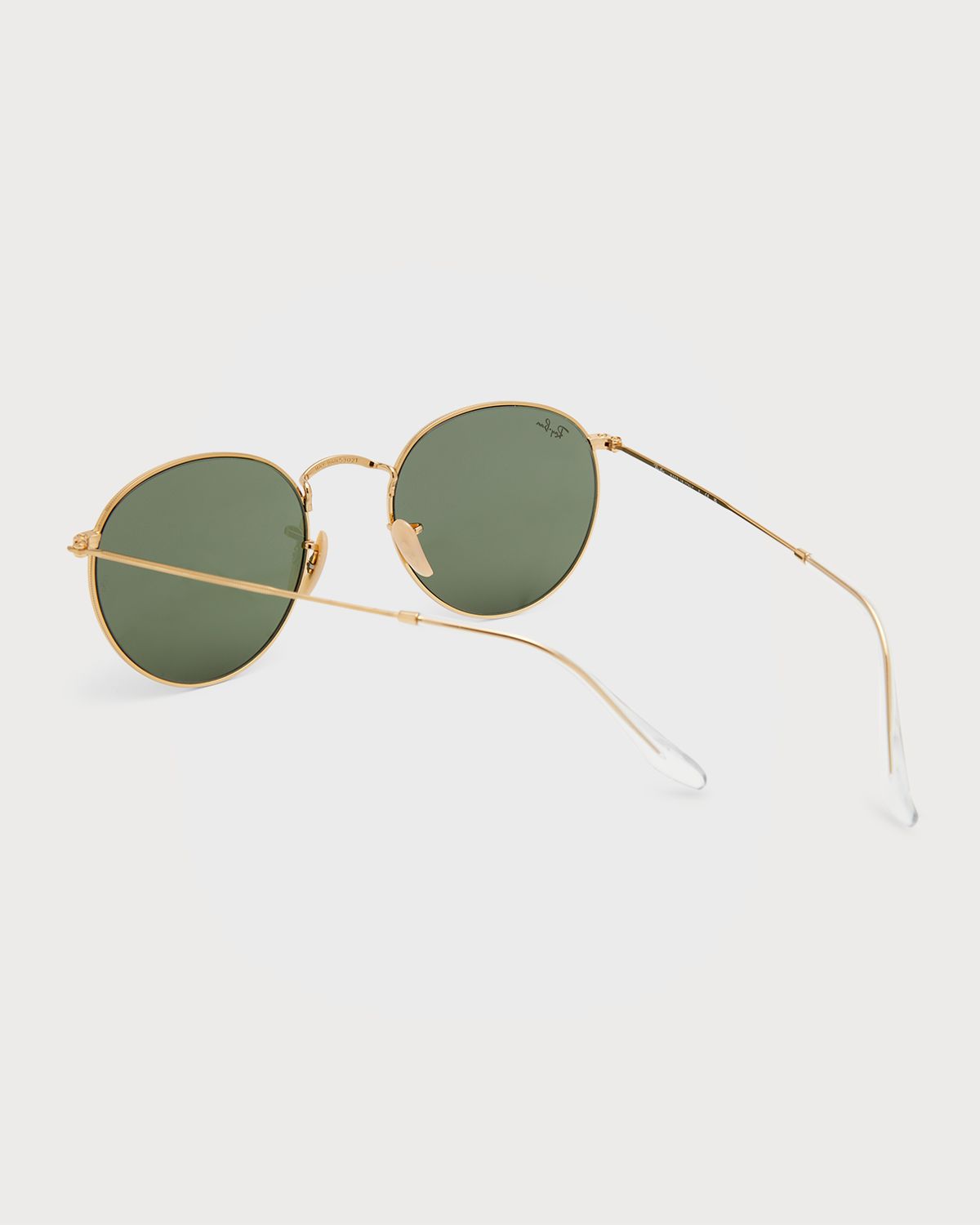Ray-Ban Round Monochromatic Metal Sunglasses
