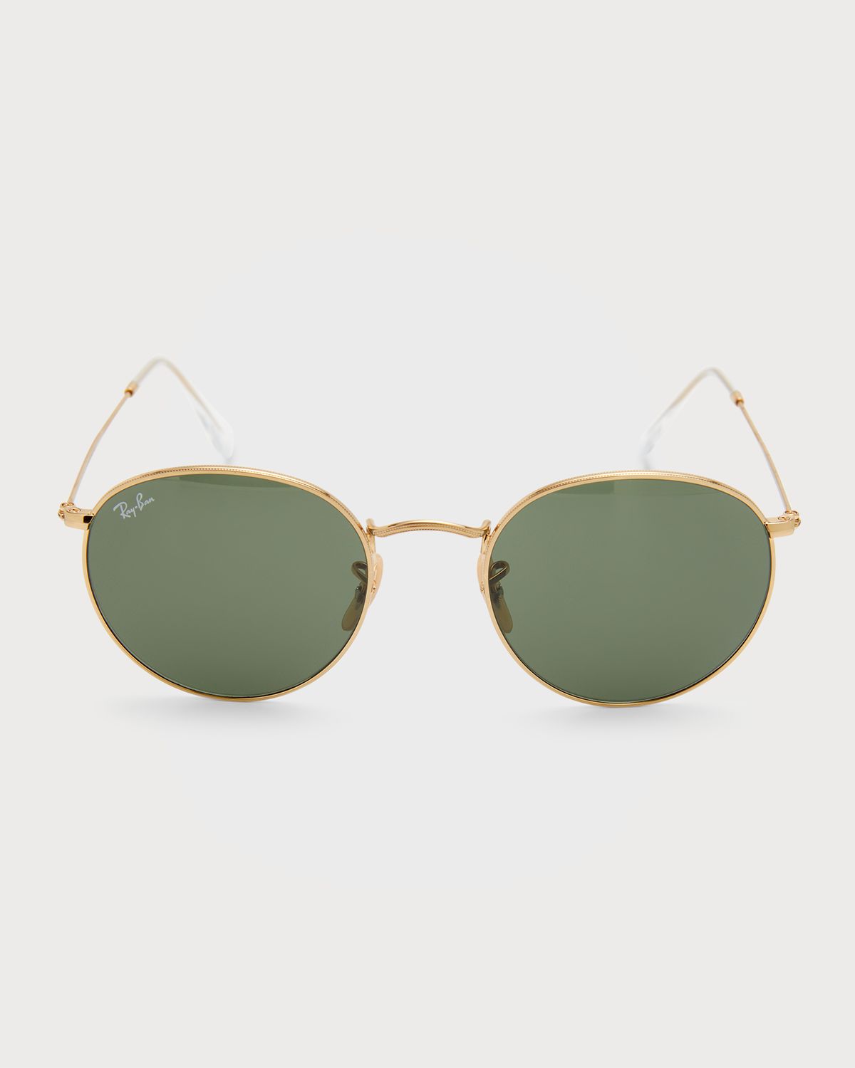 Ray-Ban Round Monochromatic Metal Sunglasses