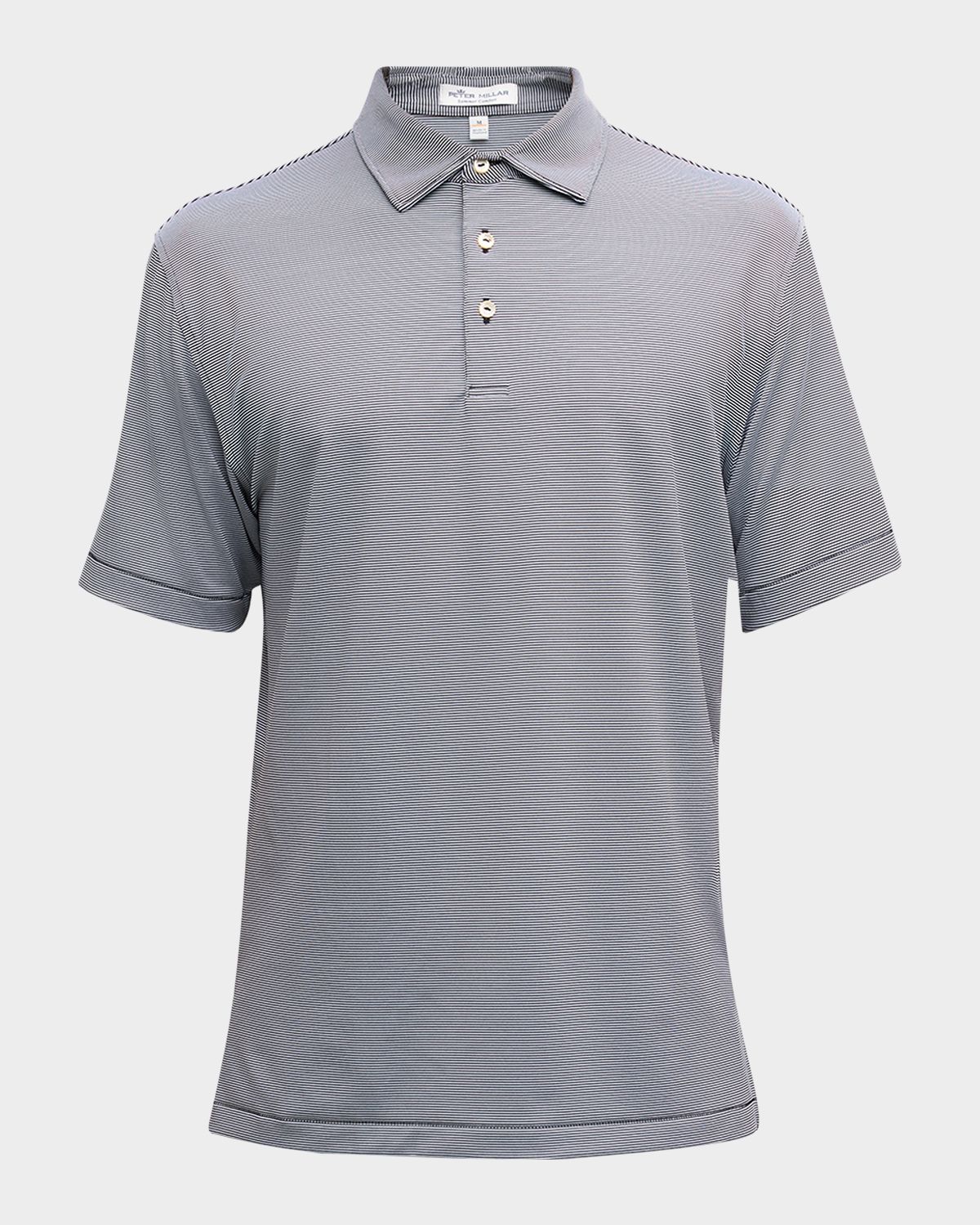 Peter Millar Men 's Jubilee Stripe Stretch-Jersey Polo Shirt | Thumbnail 8 Peter Millar Men 's Jubilee Stripe Stretch-Jersey Polo Shirt | Thumbnail 8