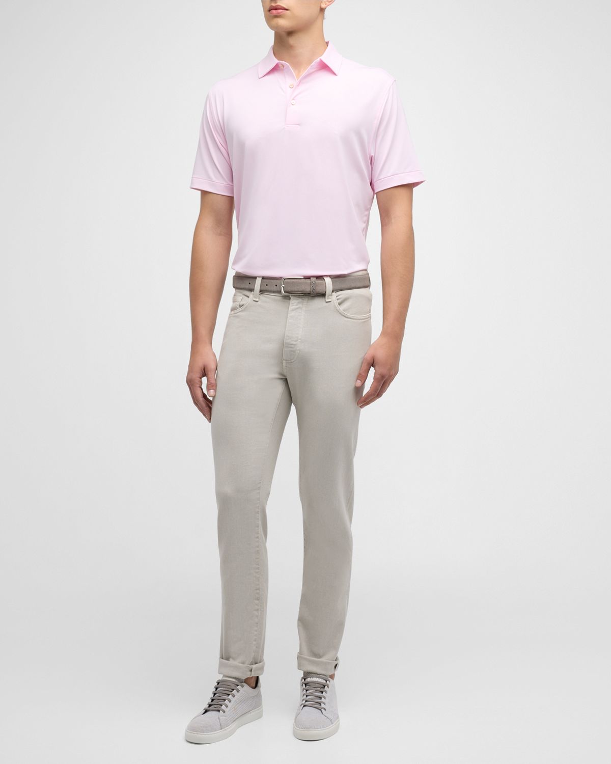 Peter Millar Men 's Jubilee Stripe Stretch-Jersey Polo Shirt