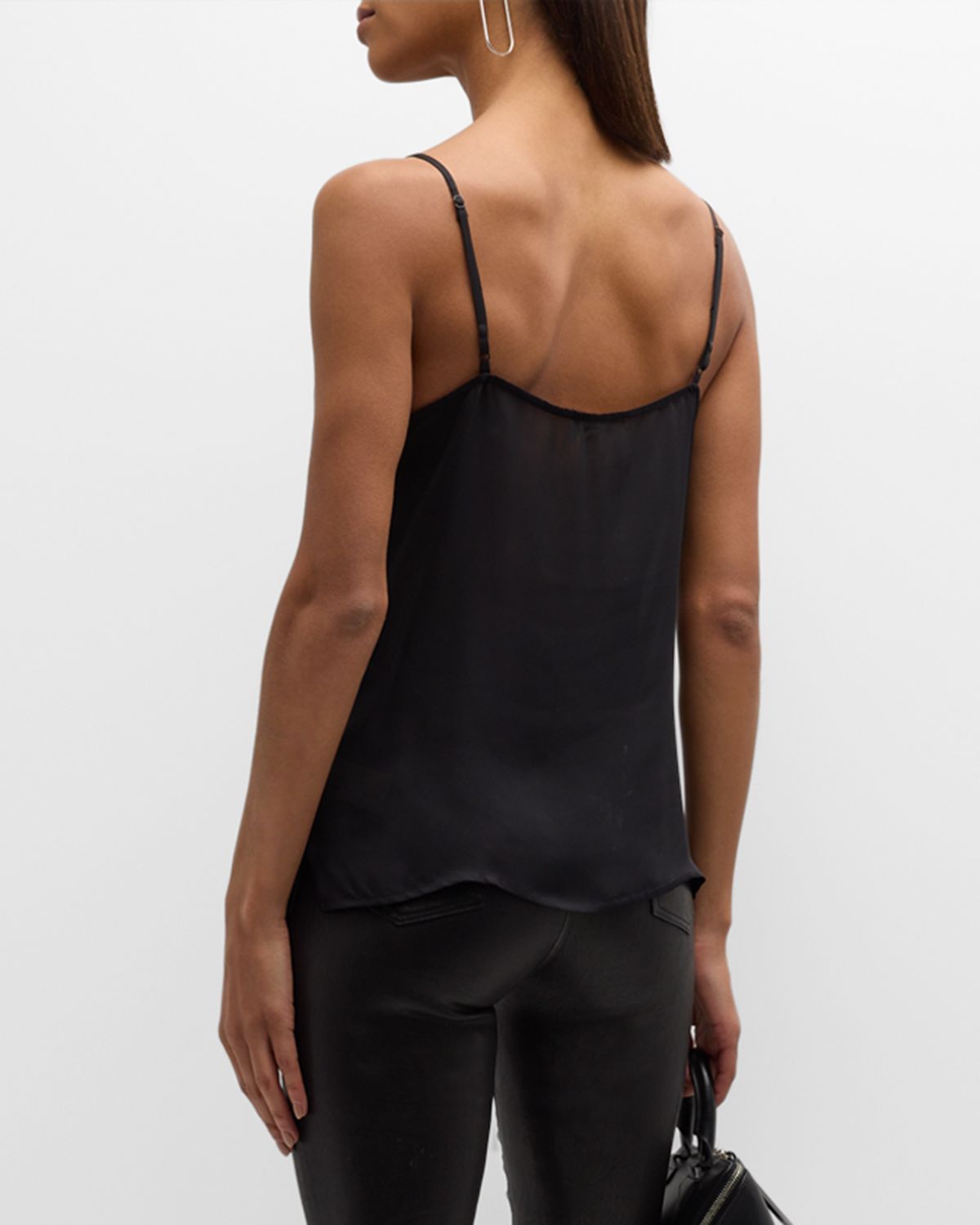 L 'Agence Gabriella Silk V-Neck Tank | Thumbnail 3