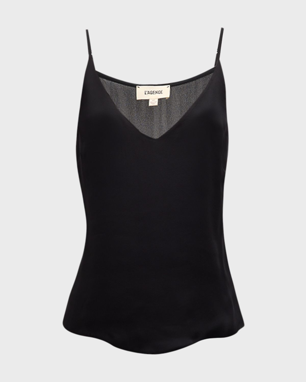 L 'Agence Gabriella Silk V-Neck Tank