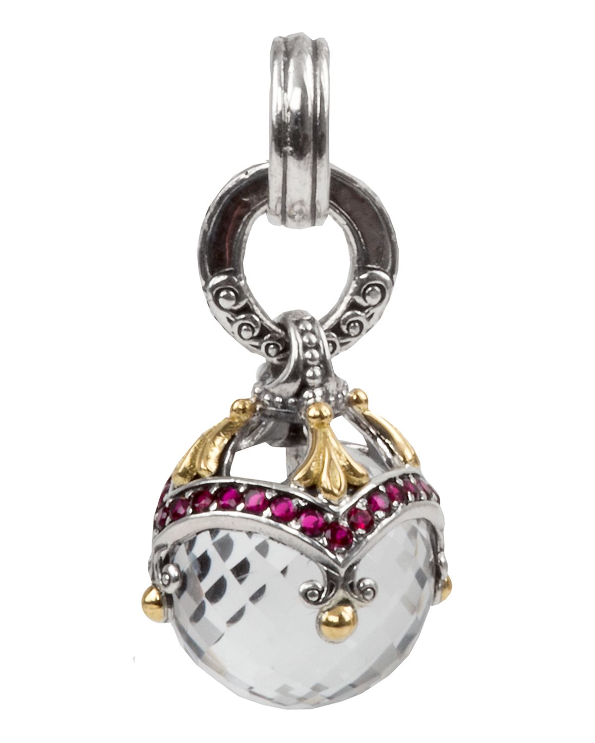 Konstantino Pythia Corundum & Crystal Pendant