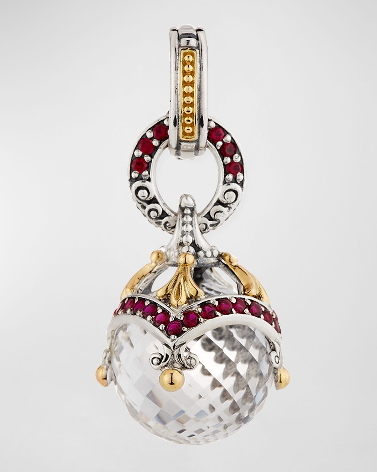 Konstantino Pythia Corundum & Crystal Pendant