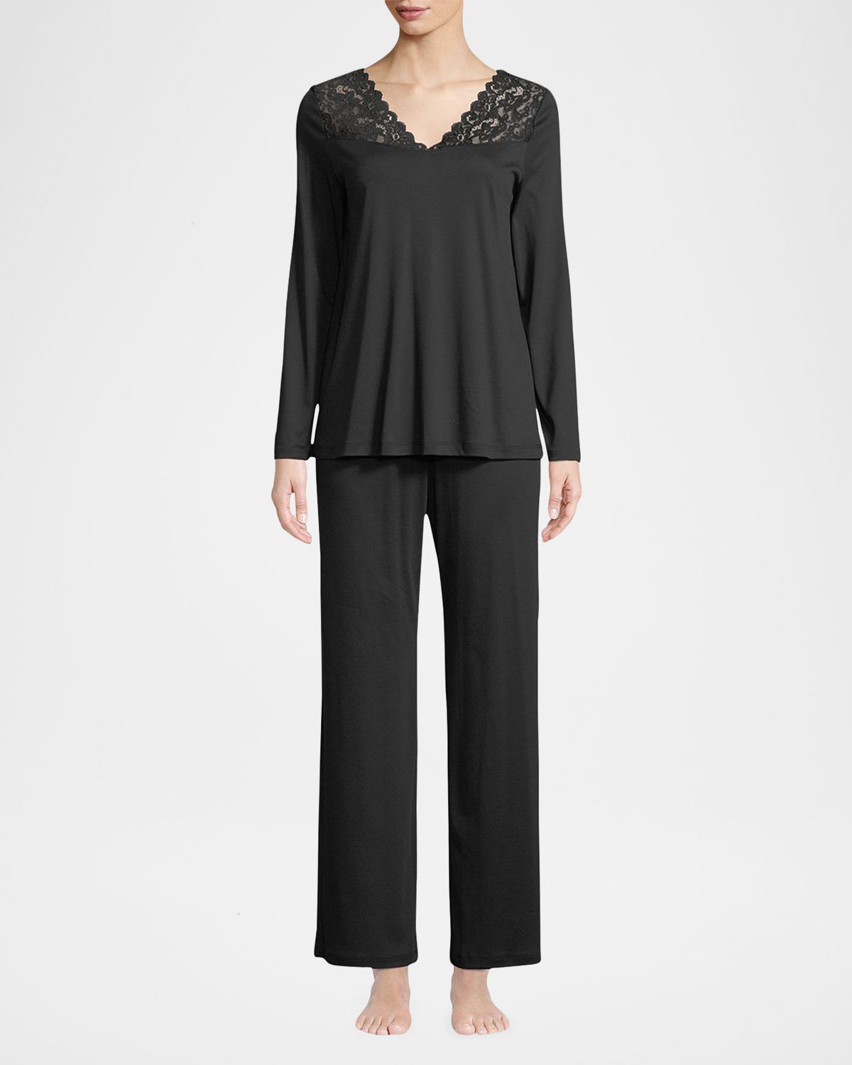 Hanro Moments Long Sleeve Pajama Set