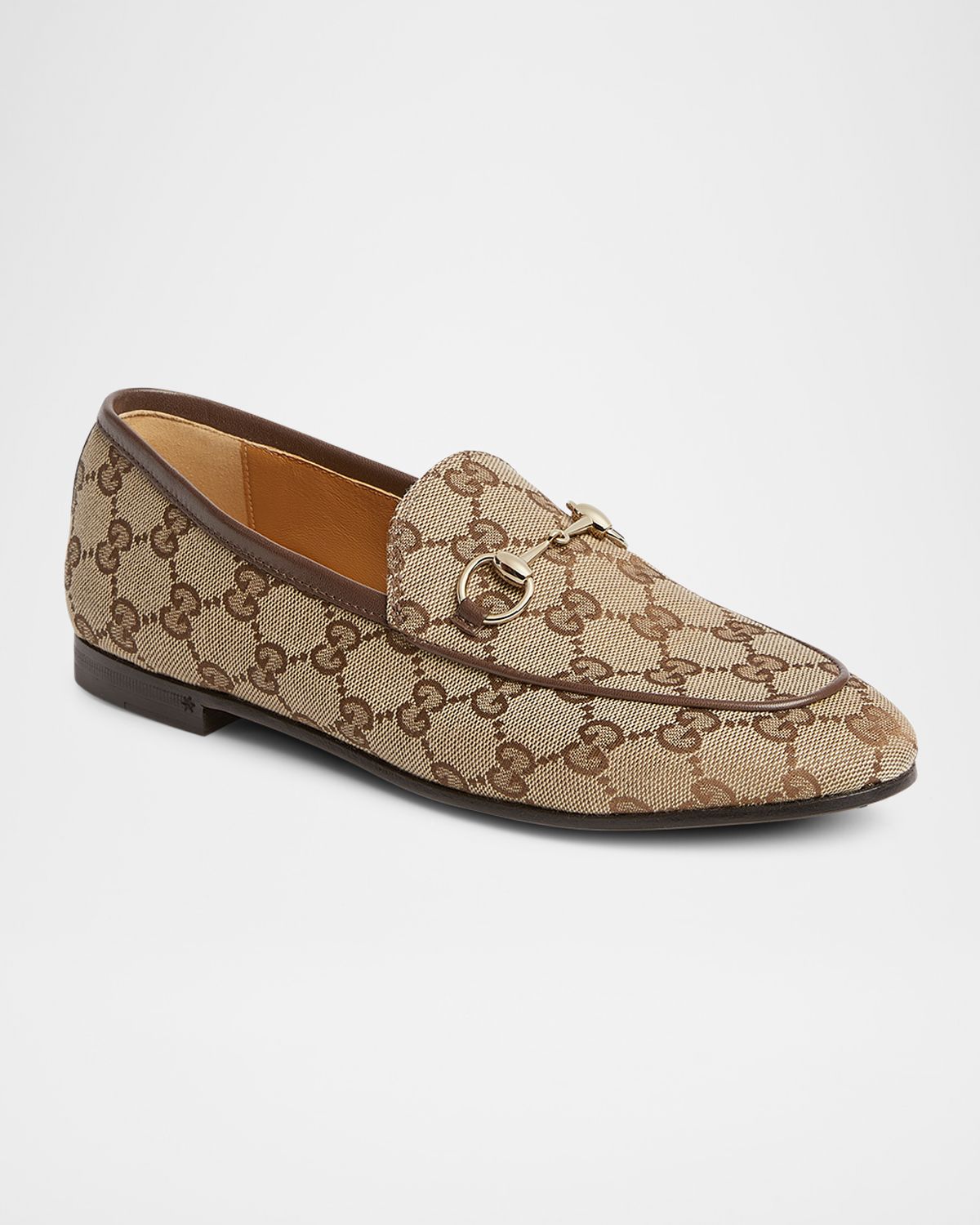 Gucci GG Canvas Flat Loafers