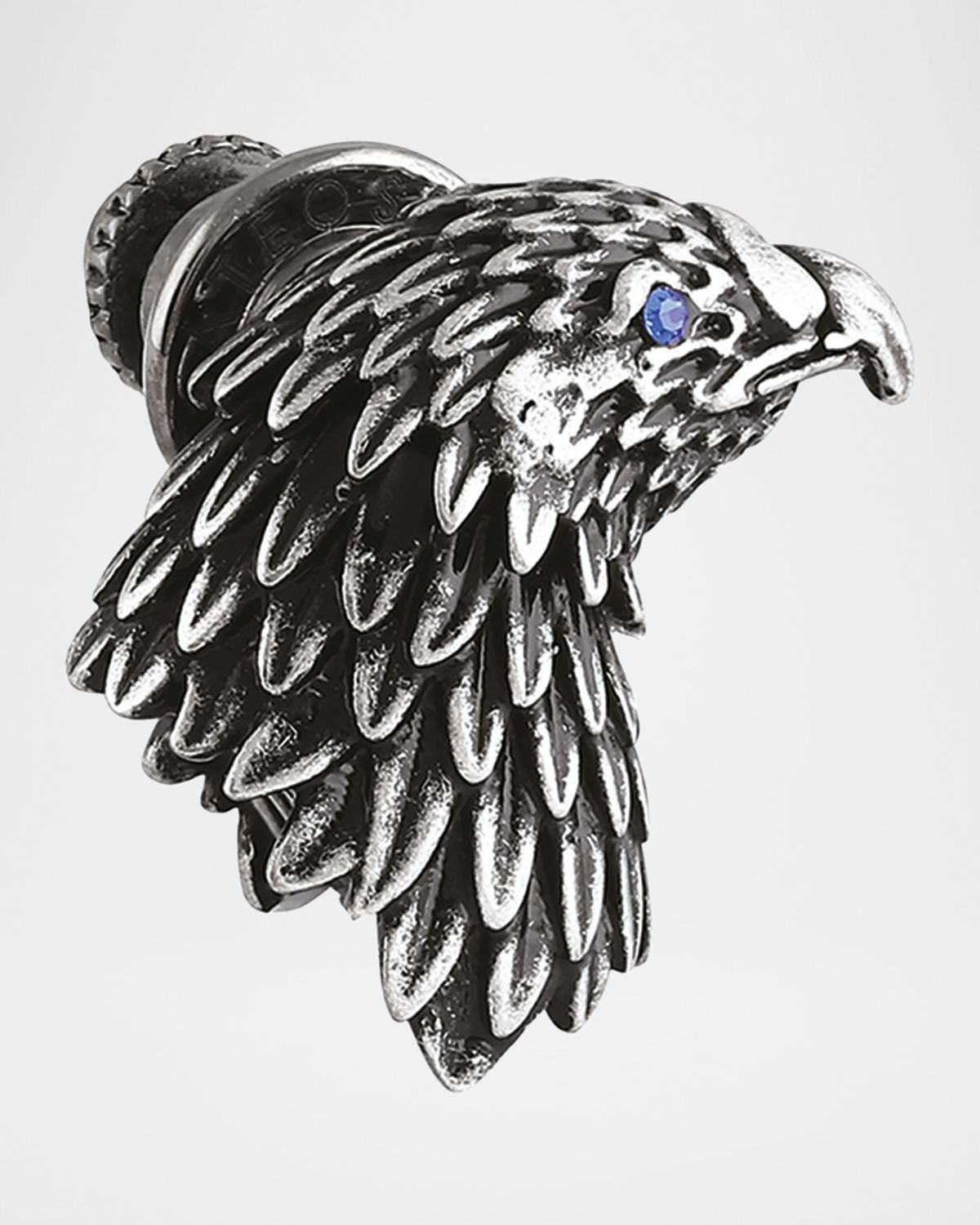 Tateossian Men 's Eagle Pin w/ Crystal Eye