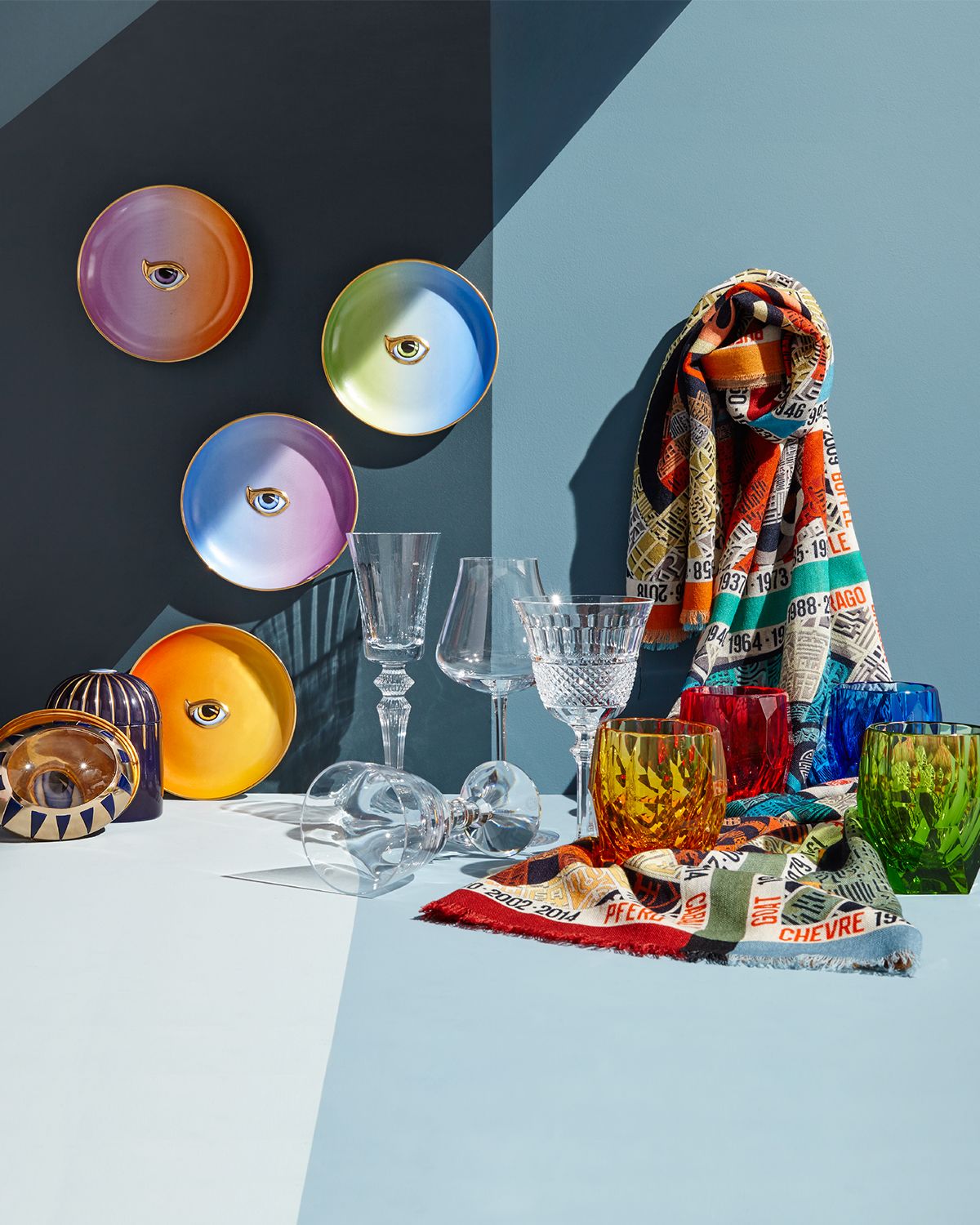 Mario Luca Giusti Rainbow Milly Glasses, Set of 4