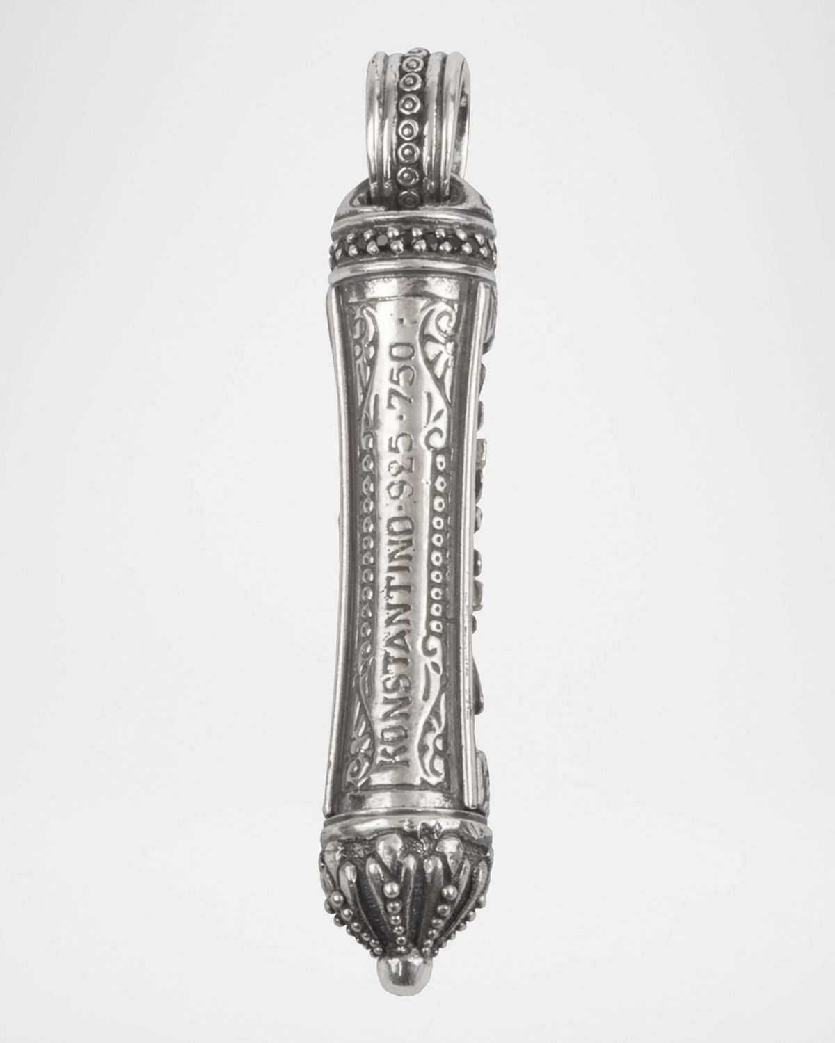 Konstantino Men 's Stavros Pendant with 18k Gold Trim