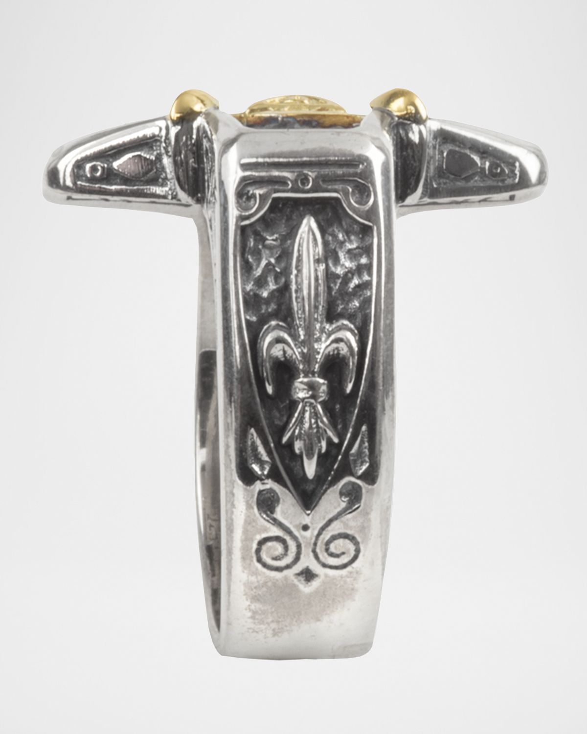 Konstantino Men 's Stavros 18k Gold Cross Ring