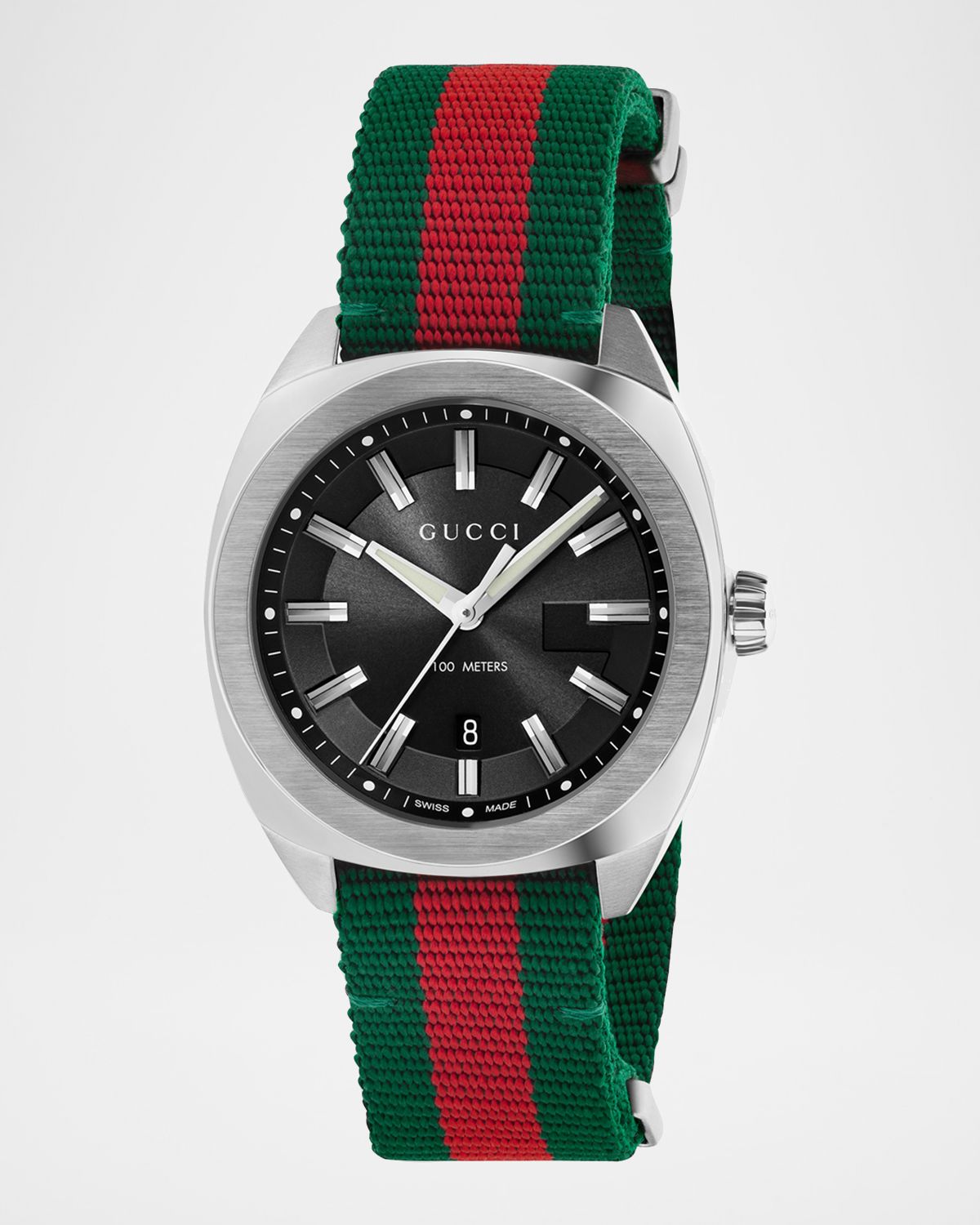 Gucci GG2570 41mm Stainless Steel-Nylon Watch
