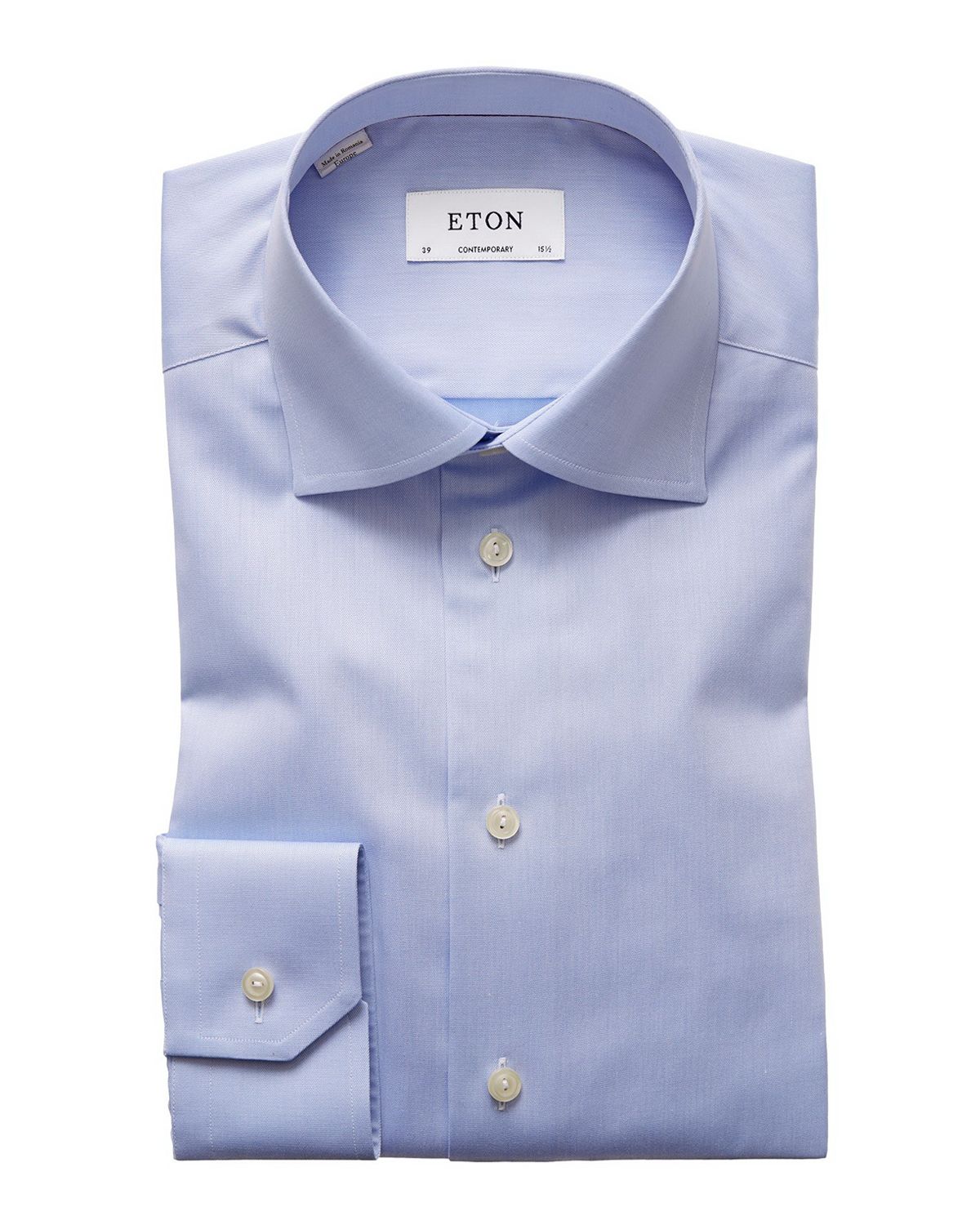 Eton Contemporary Fit Twill Dress Shirt