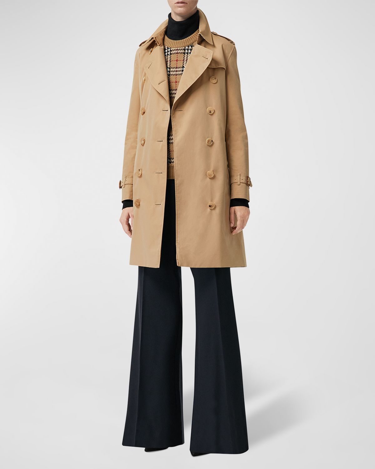 Burberry Kensington Heritage Belted Trench Coat