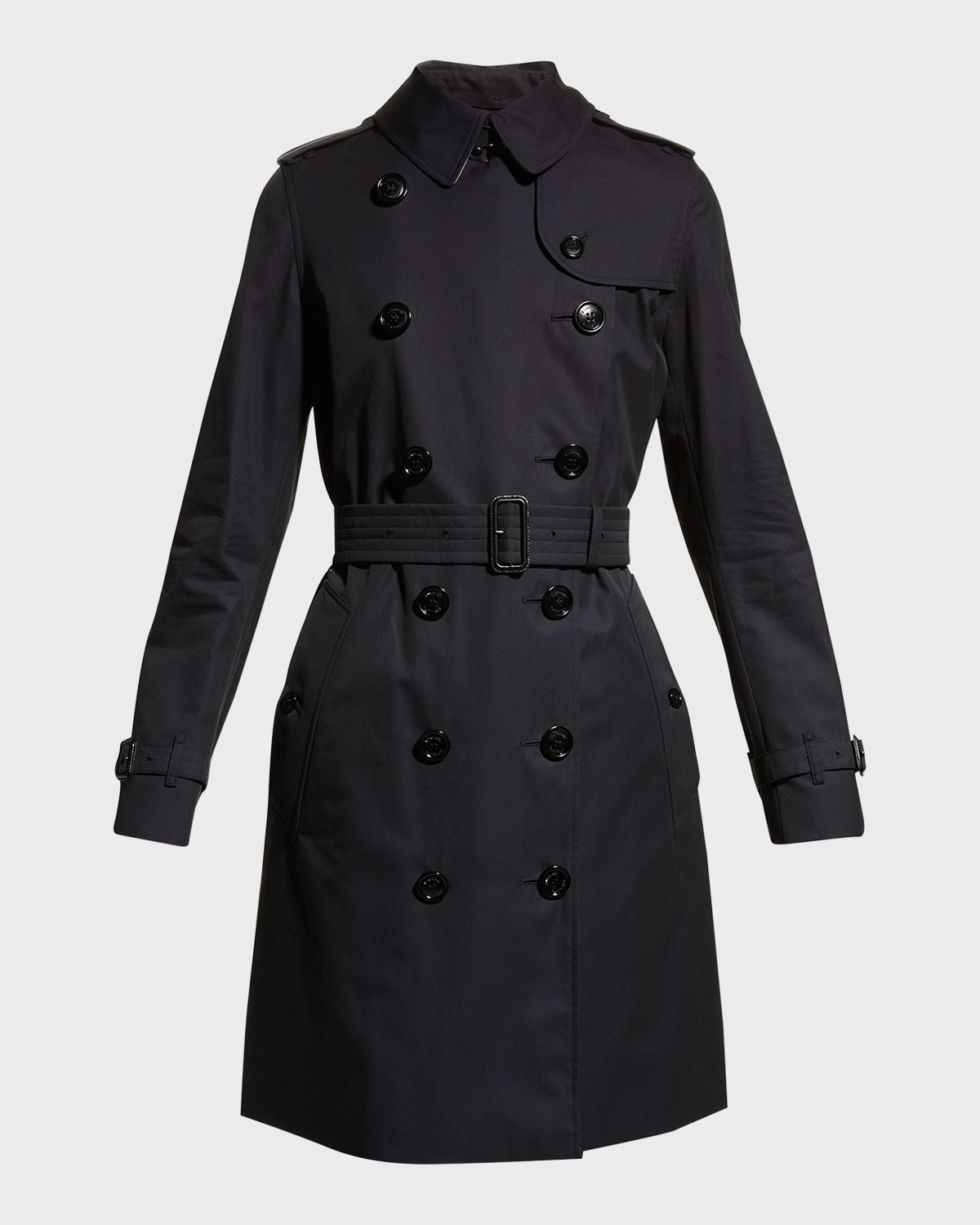 Burberry Kensington Heritage Belted Long Trench Coat