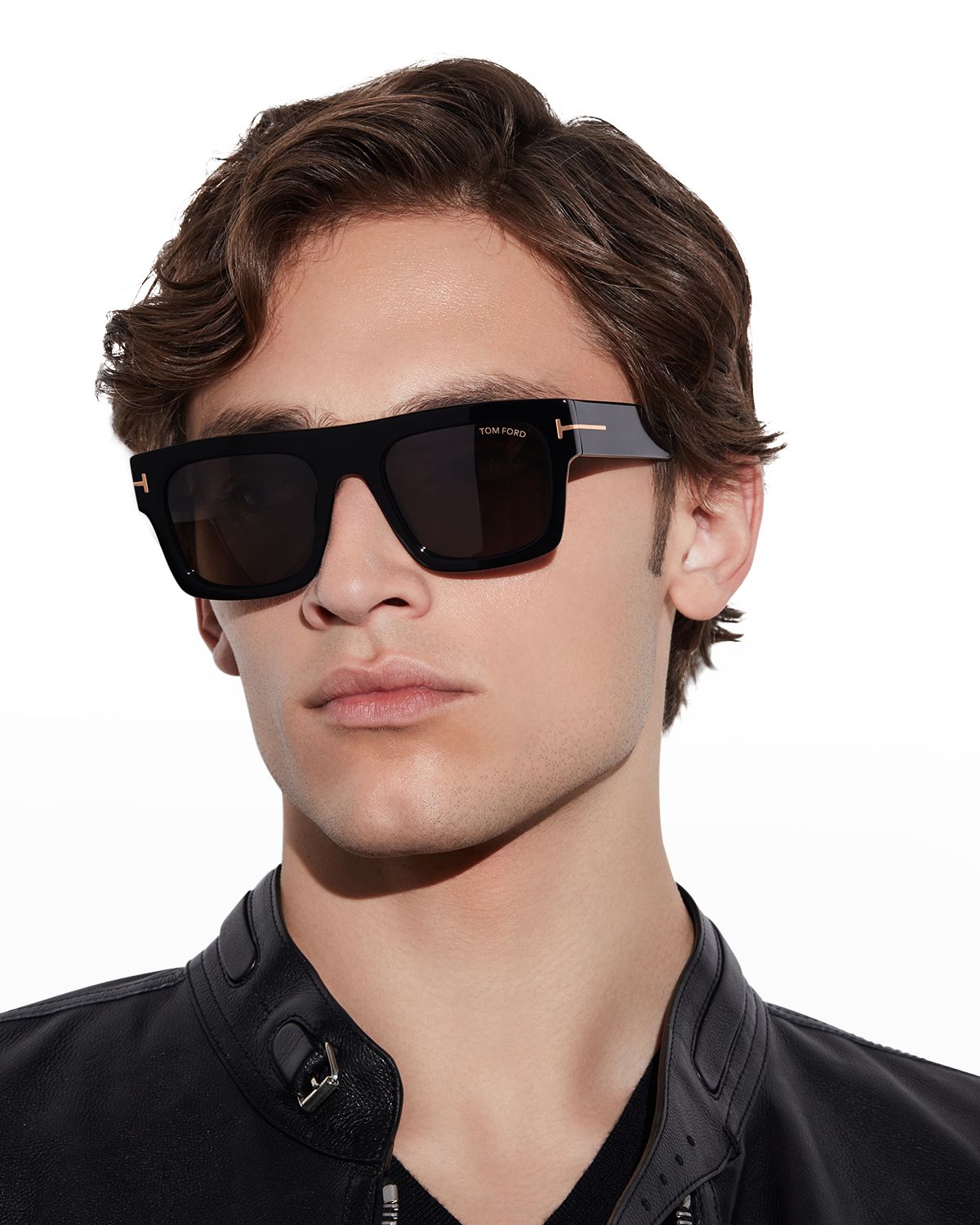 TOM FORD Fausto Monochromatic Square Sunglasses