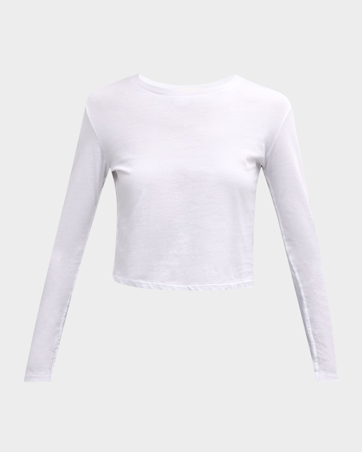AMO Denim Babe Cropped Long-Sleeve Cotton Tee | Thumbnail 8