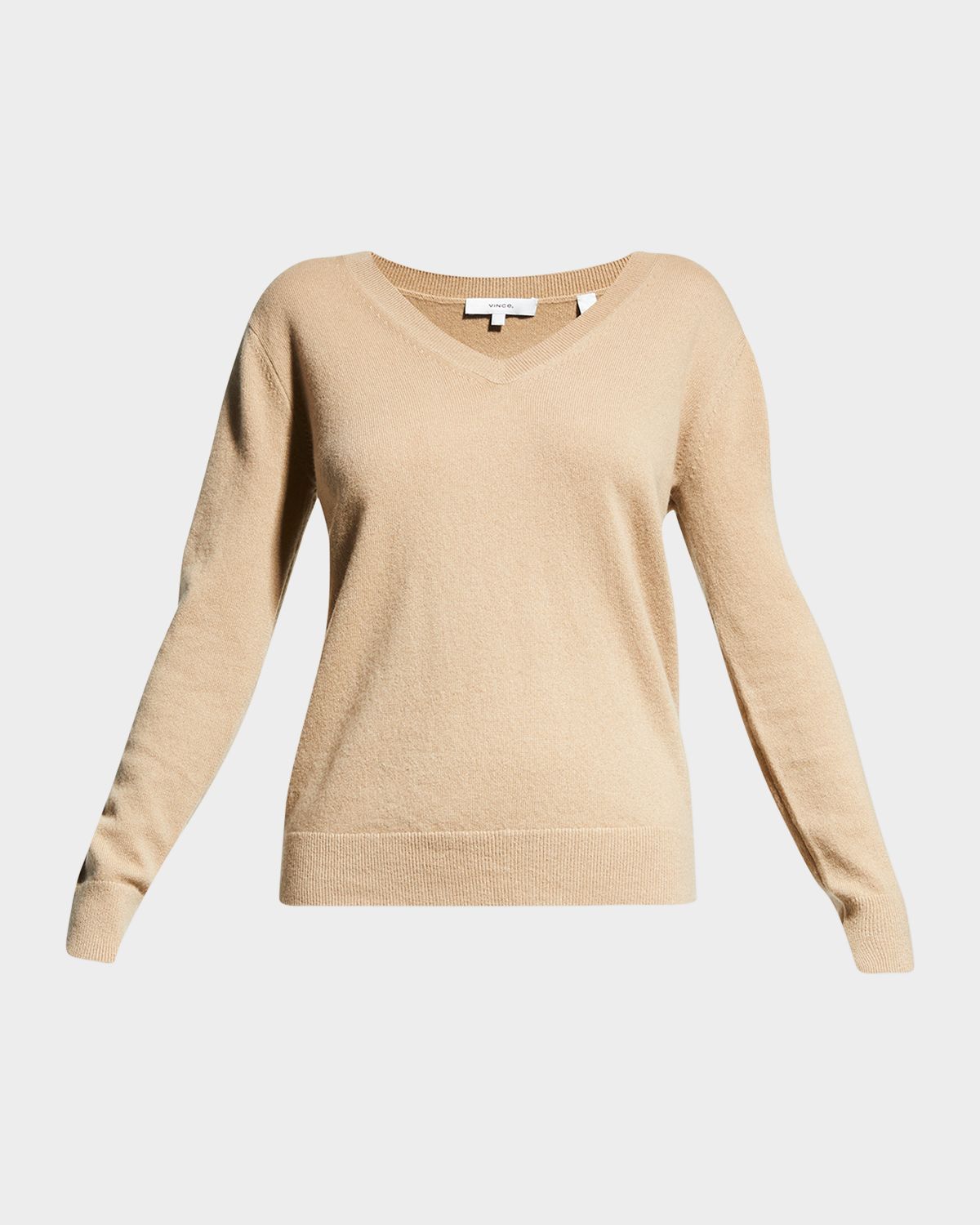 Vince Weekend V-Neck Cashmere Pullover Sweater