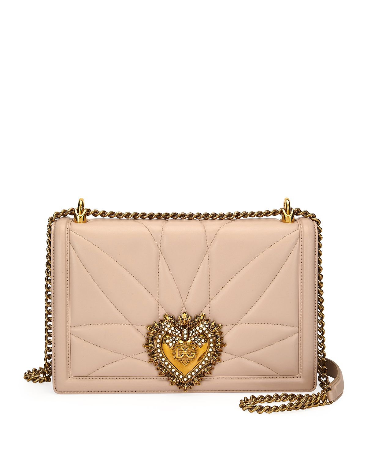 Dolce & Gabbana Devotion Medium Quilted Crossbody Bag
