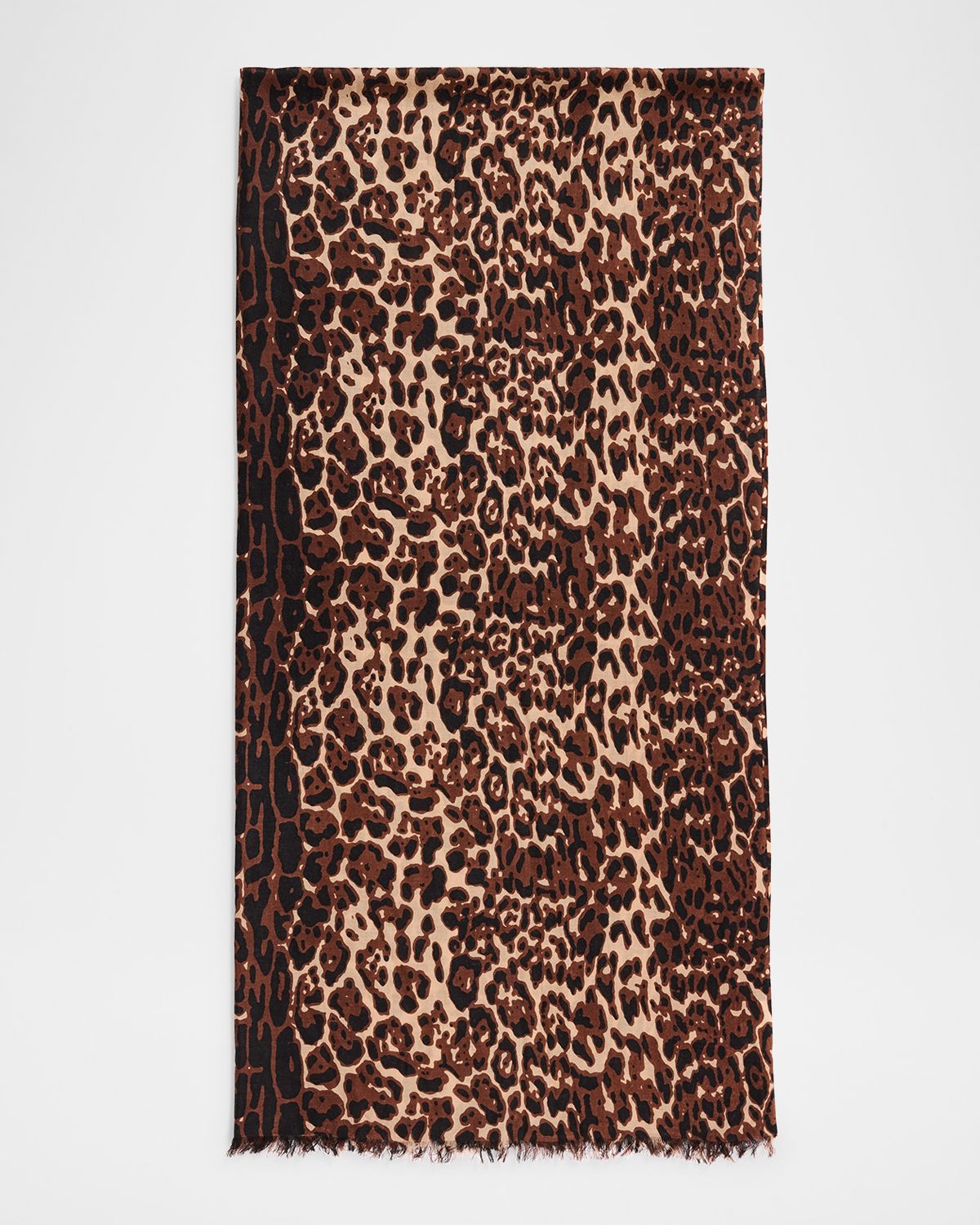 Sofia Cashmere Lightweight Cashmere Leopard-Print Scarf | Thumbnail 5
