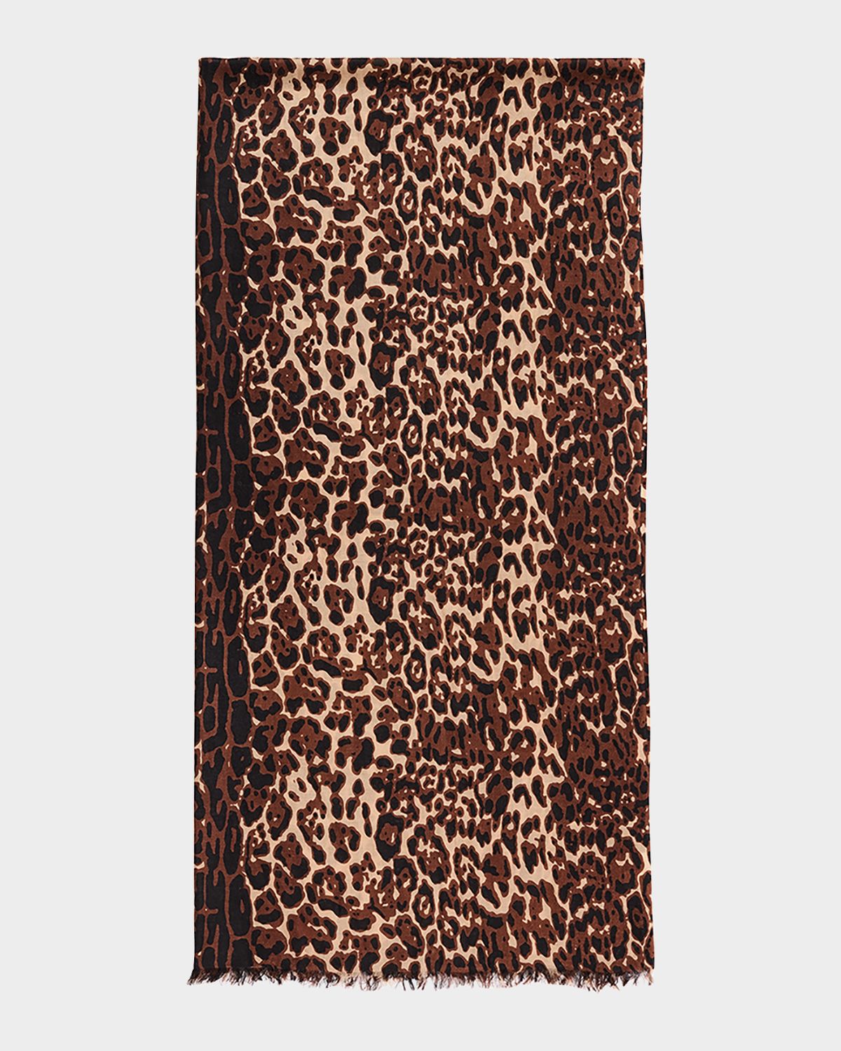 Sofia Cashmere Lightweight Cashmere Leopard-Print Scarf | Thumbnail 4 Sofia Cashmere Lightweight Cashmere Leopard-Print Scarf | Thumbnail 4