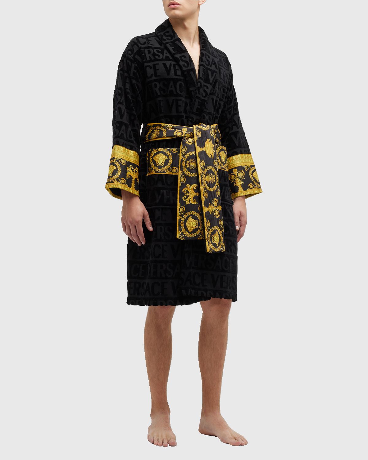 Versace Unisex Barocco Sleeve Robe