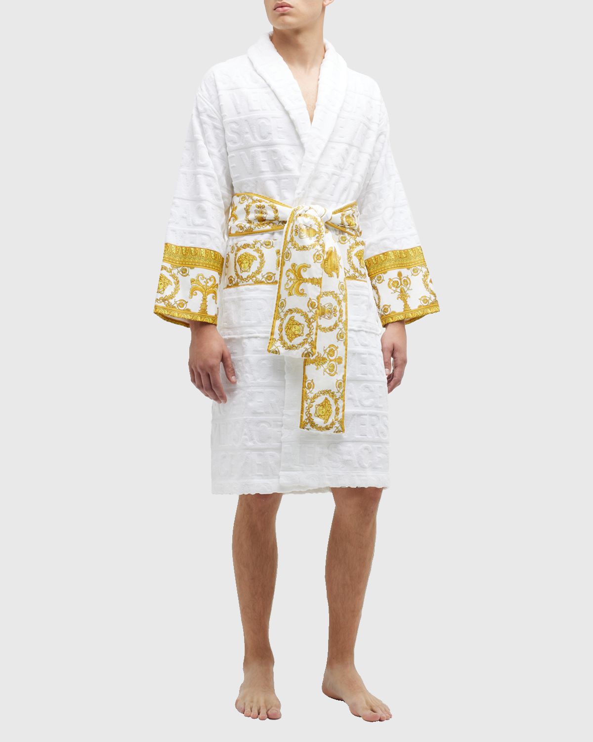 Versace Unisex Barocco Sleeve Robe