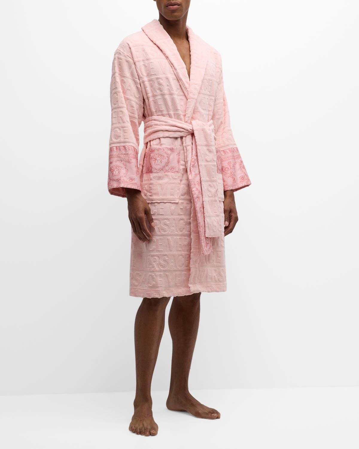 Versace Unisex Barocco Sleeve Robe