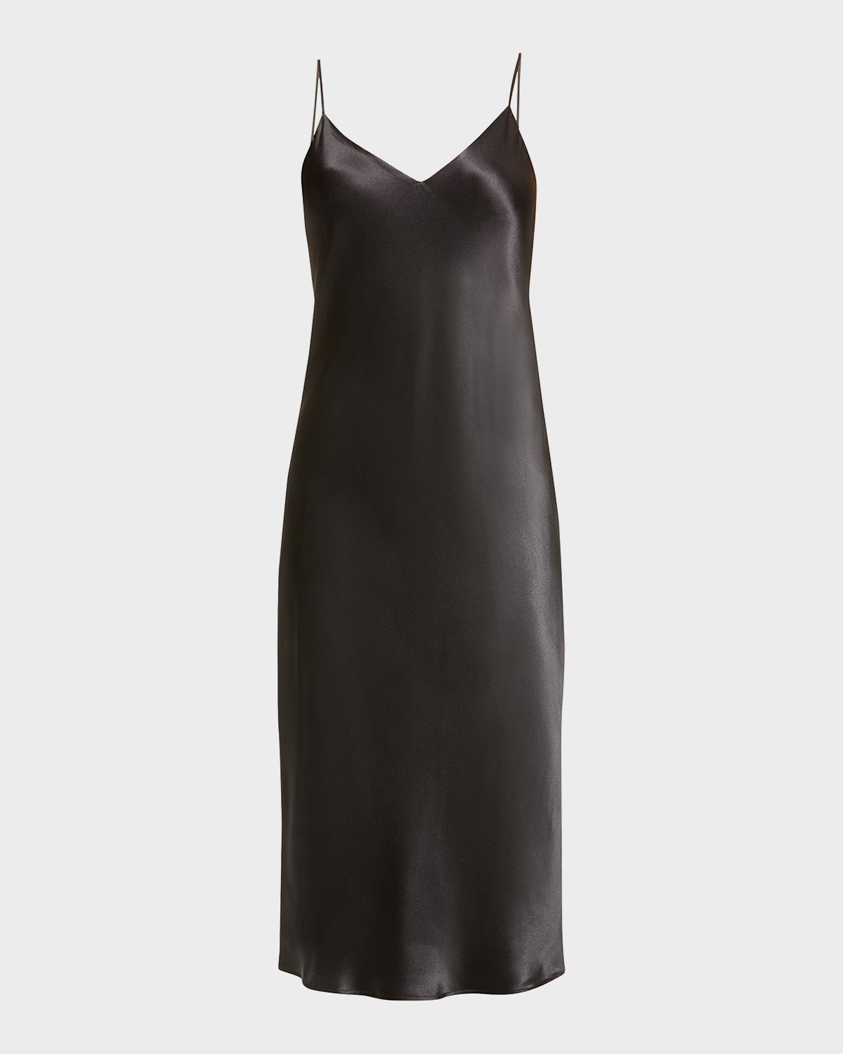 L 'Agence Jodie V-Neck Silk Slip Dress - Women's Clothing