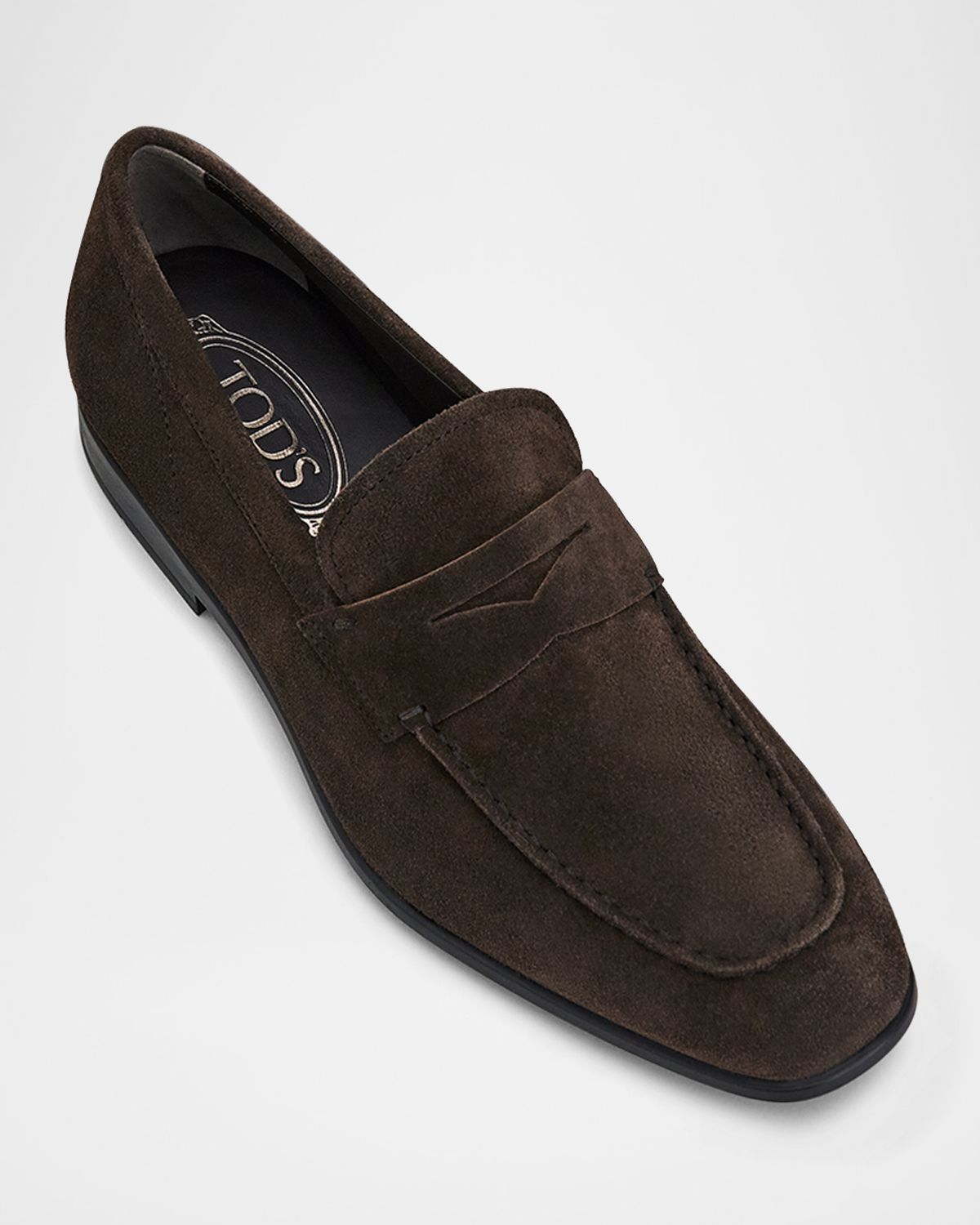 Tod 's Men 's Moccasino Suede Penny Loafers