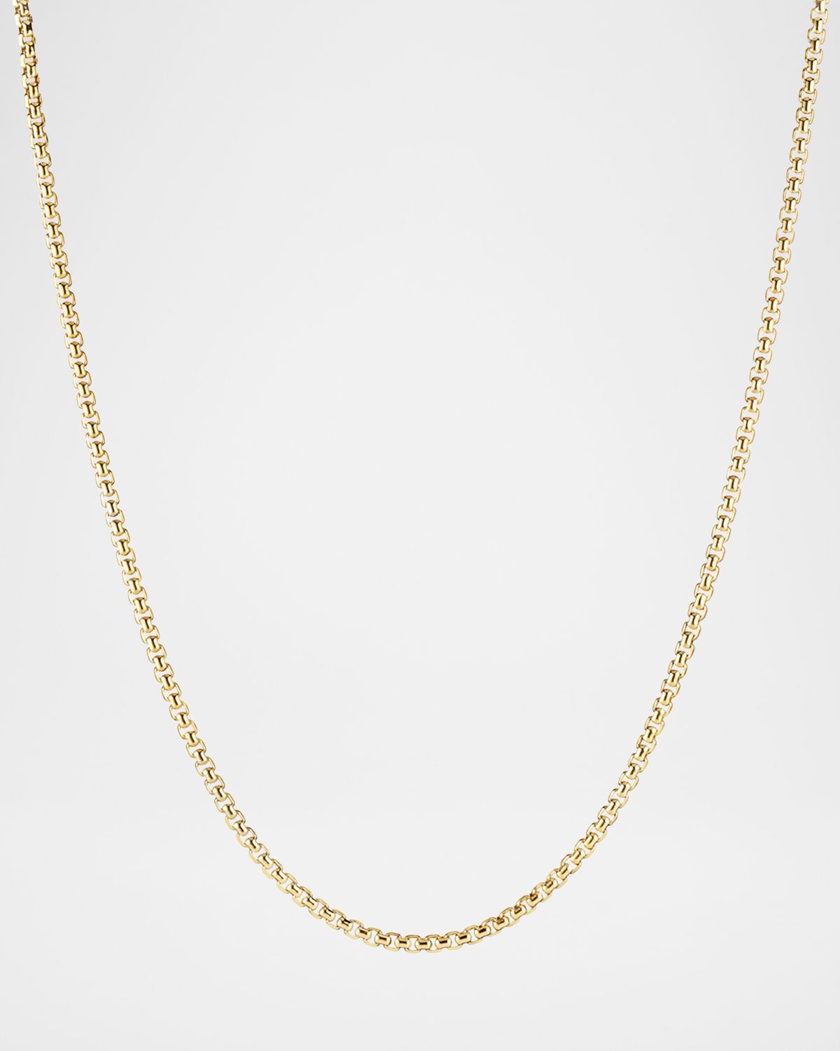David Yurman Men 's Box Chain Necklace in 18K Gold