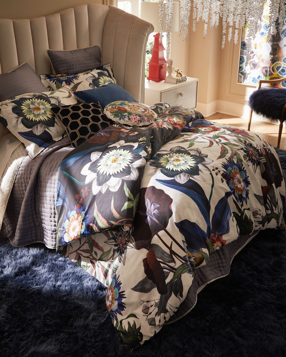 Designers Guild Manipur Azure Pillow | Thumbnail 5